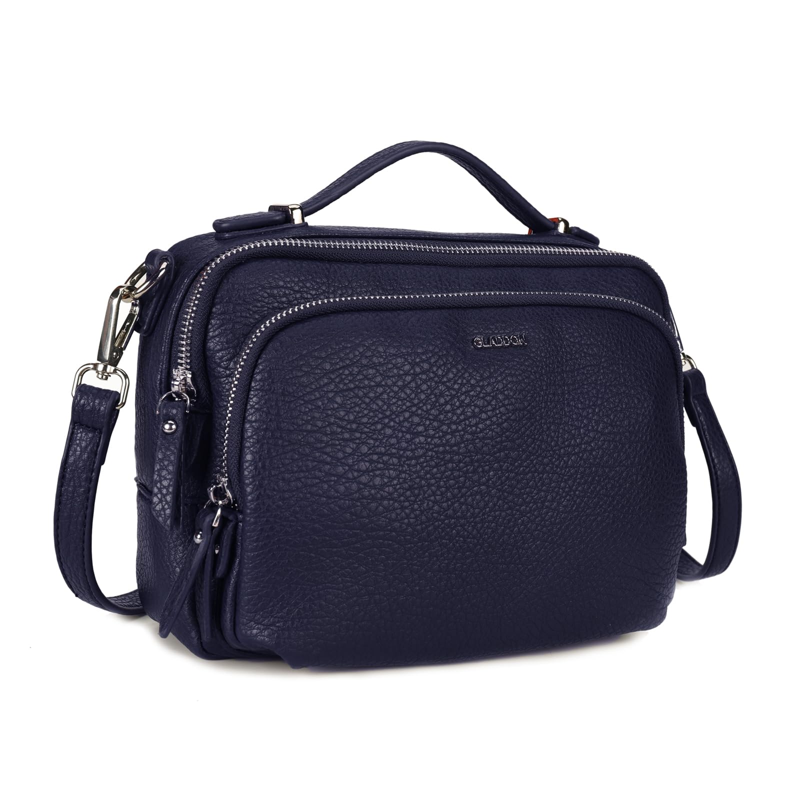 Gladdon Borse a tracolla da donna, piccole borse a tracolla con tasche multiple, pelle PU, cerniera, borsa a tracolla alla moda con tracolla regolabile e rimovibile, piccola