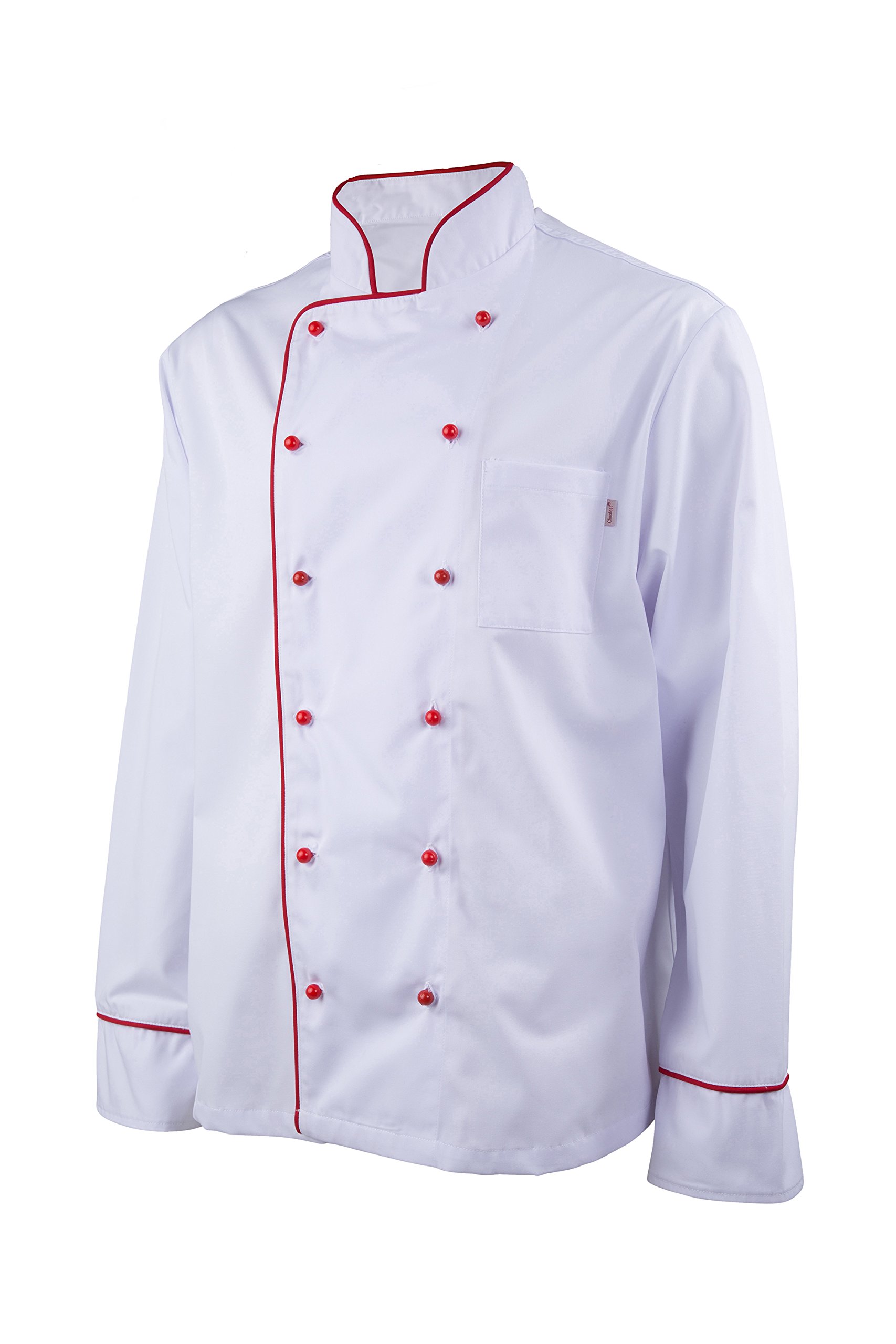 Clinotest Chaqueta de Cocinero Ribeteado Unisex Adulto