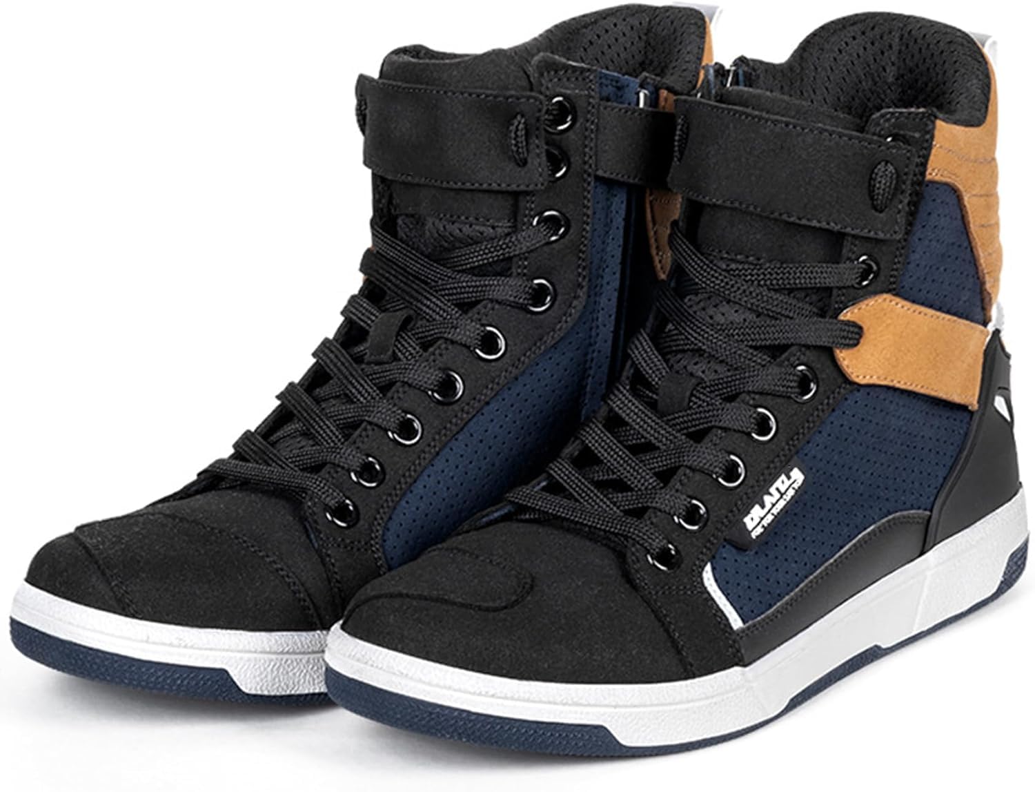 Bottes de moto pour hommes chaussures légères décontractées bleu 42