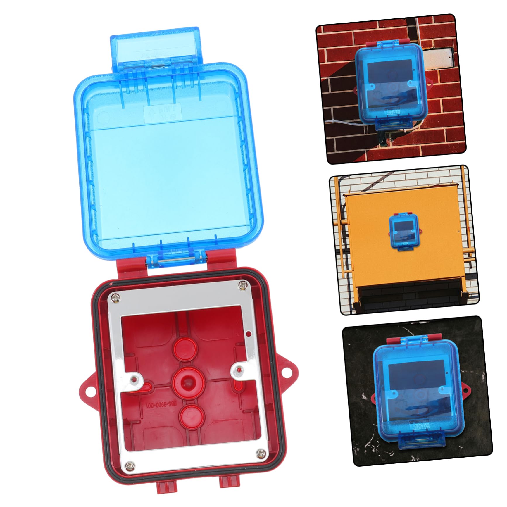 Uonlytech Cubierta Protectora Para Botón De Alarma Manual Protección Completa Para Interruptores De Emergencia Compatible Con Sistemas De Detección De Incendios Sap-mfs
