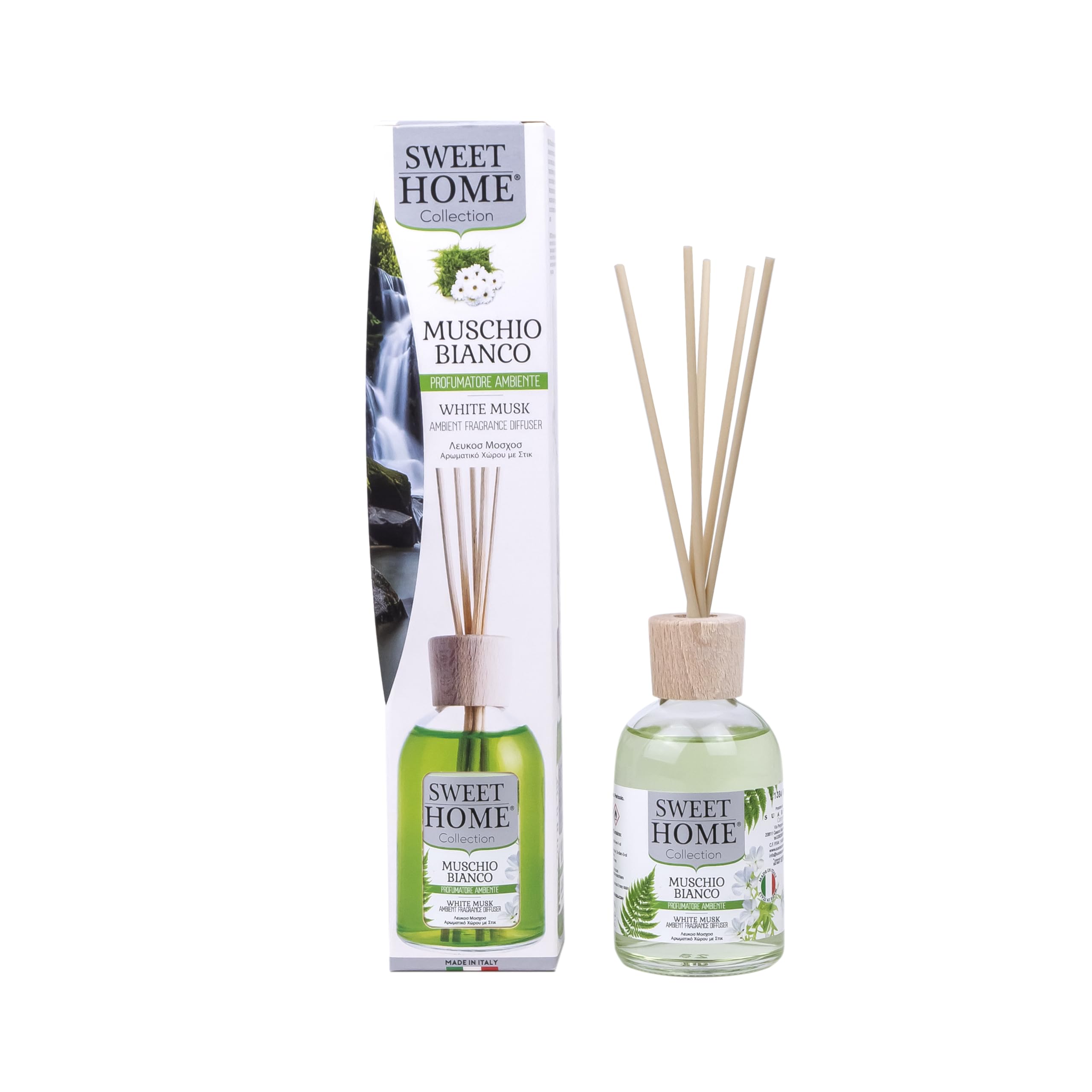 Sweet Home Collection Ambient Fragrance 100ml White Musk Reed Diffuser