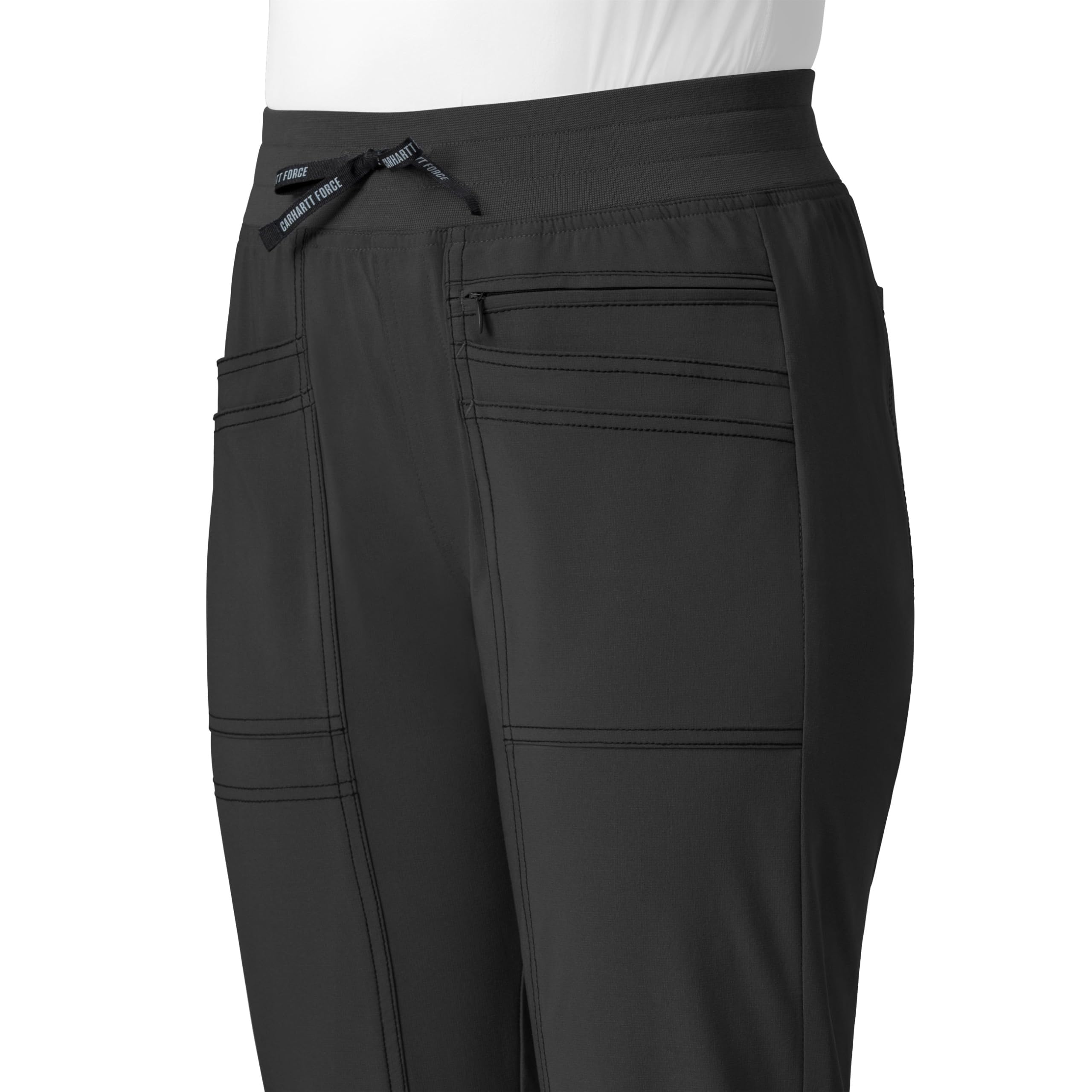 Carhartt Cross-Flex Scrubs for Women, Slim Leg Scrub Pants Black