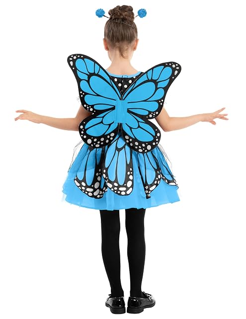 Foto 5 de 7 de Spooktacular Creations Disfraz infantil niña mariposa azul