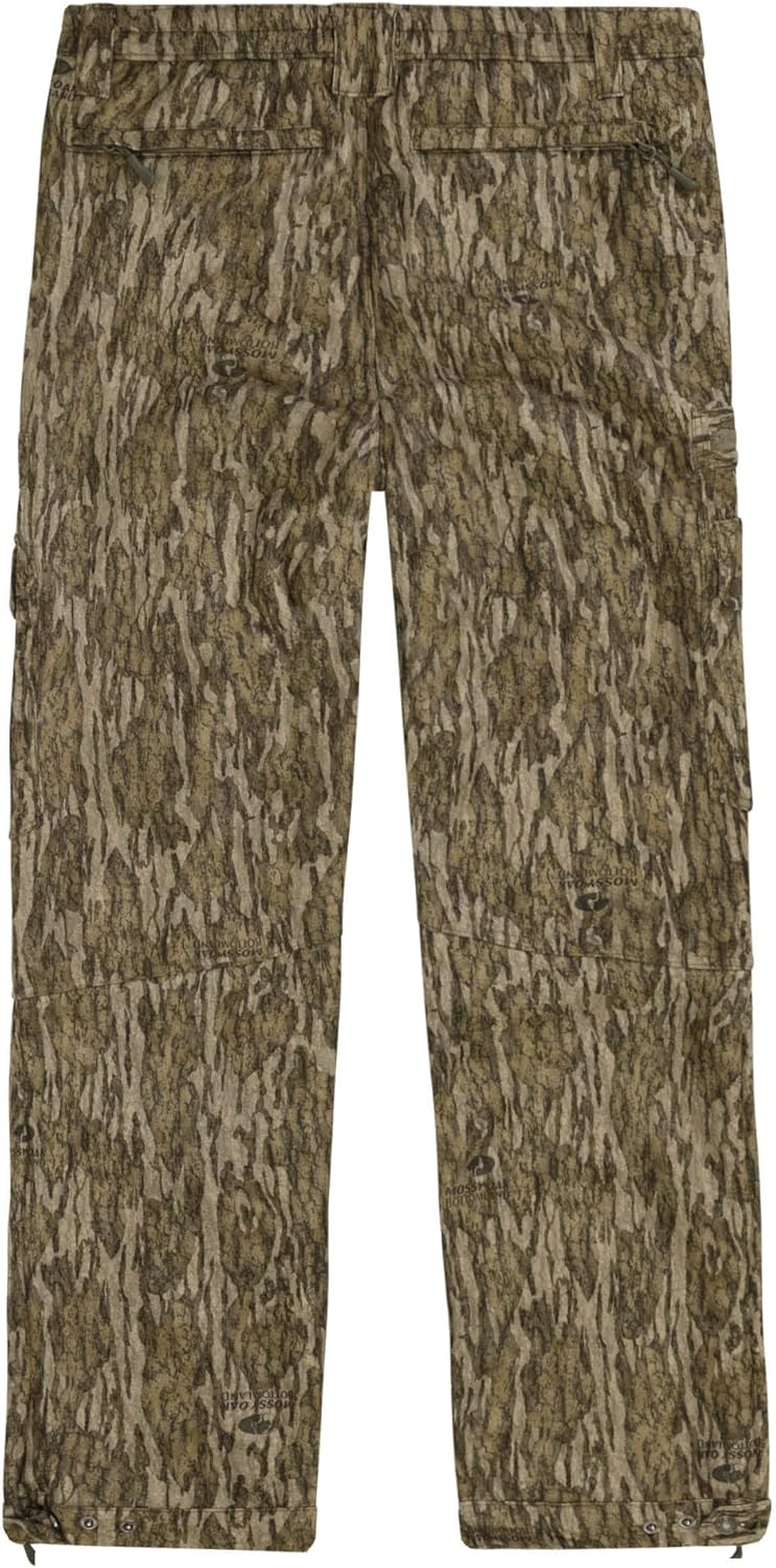 Mossy Oak Sherpa Fleece Lined Camo Hunting Pants for Men Bottomland Large