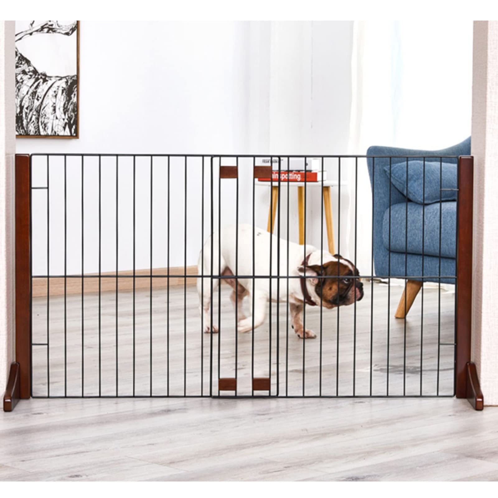 Türschutzgitter Pet Playpen Faltbares Haustierzaun, Hunde-Innenzaun, einziehbarer Türzaun, Isolationszaun, Kleiner Hund, Türstopper, Geländer Absperrgitter Treppengitter Kindergitter