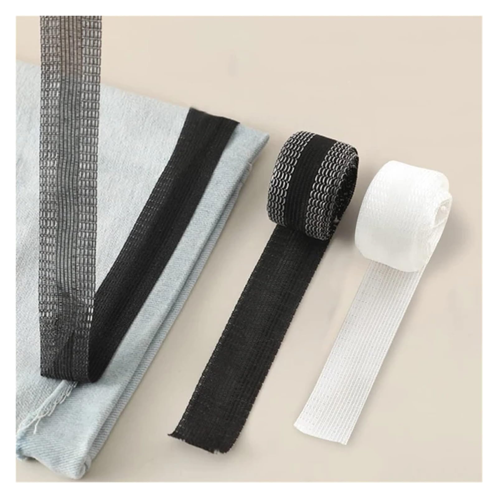 Klebeband zum Säumen, Saumverkürzung, selbstklebend, dauerhaft, waschbar, Bügelsaum, Kleidungsband, Nähband, Jeansstoff, Fusionsband, Saumband(White,5M)