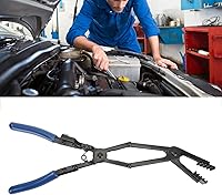 Vista 7 de Pinza de manguera 35 abrazaderas de manguera de largo alcance dobladas Alicates Agarre cómodo Herramienta de reparación automática universal