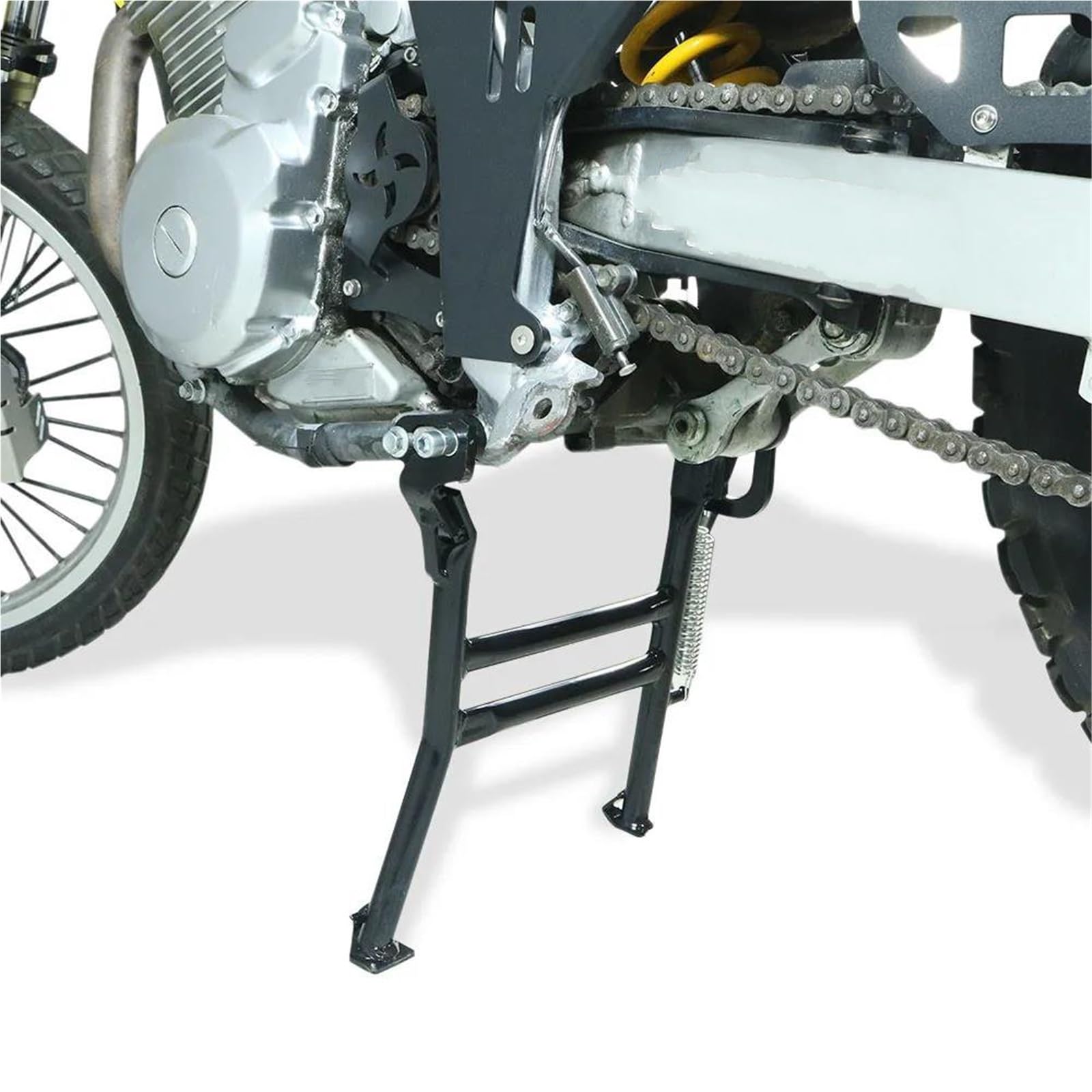 Rivestimenti Laterali Moto Cavalletto Centrale Cavalletto Centrale Supporto del Basamento del Piede Parcheggio Cremagliera per S&uzuki DR650 DR650SE 1996-2022 2023