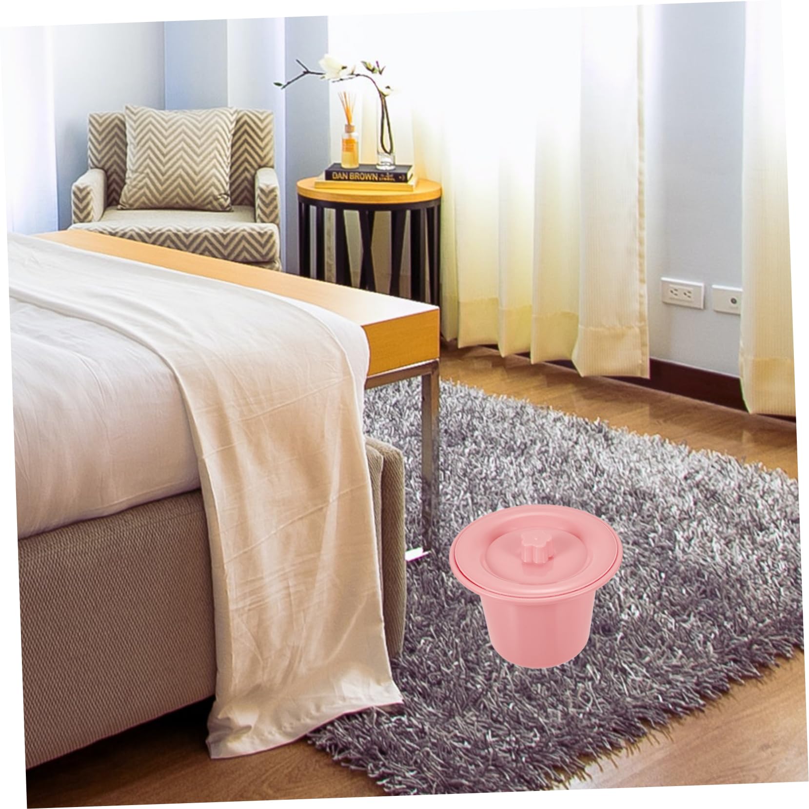 Healeved 2piezas Orinal Multi-funcional Para Niño Niña y Adultos Orinal De Tapa Reutilizable Base Antideslizante Para Uso Familiar Potente y Resistente Para Hospitales y Entrenamiento De