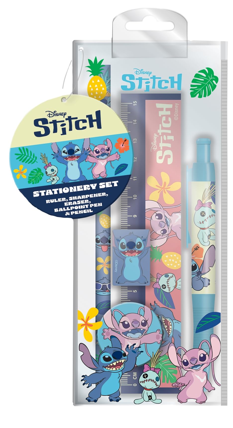 Pyramid International Lilo & Stitch Core 5-Piece Stationery Set, Officially Licensed Disney Product, One Size