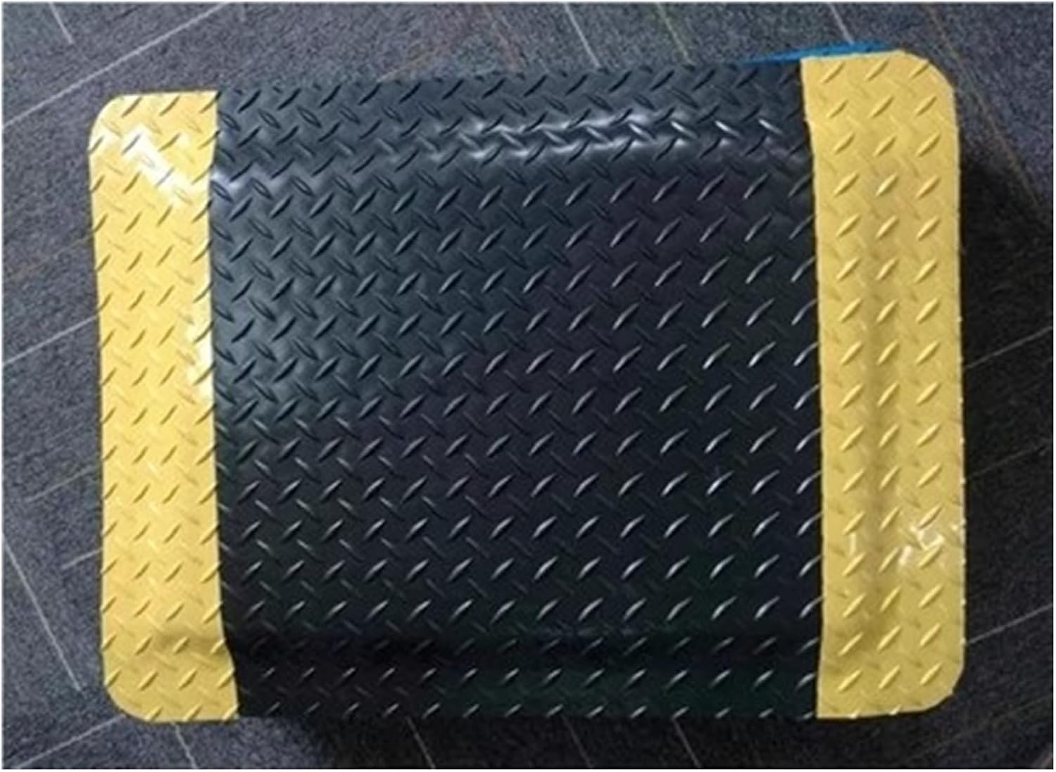 Standing Desk Mat Soft Work Mat, Anti Fatigue Mat for Standing Desk Non Slip Kitchen Mats for Standing, Kitchen Mats,Work Station Kitchen Door Entrances,Black2-100x100cm/39x39in