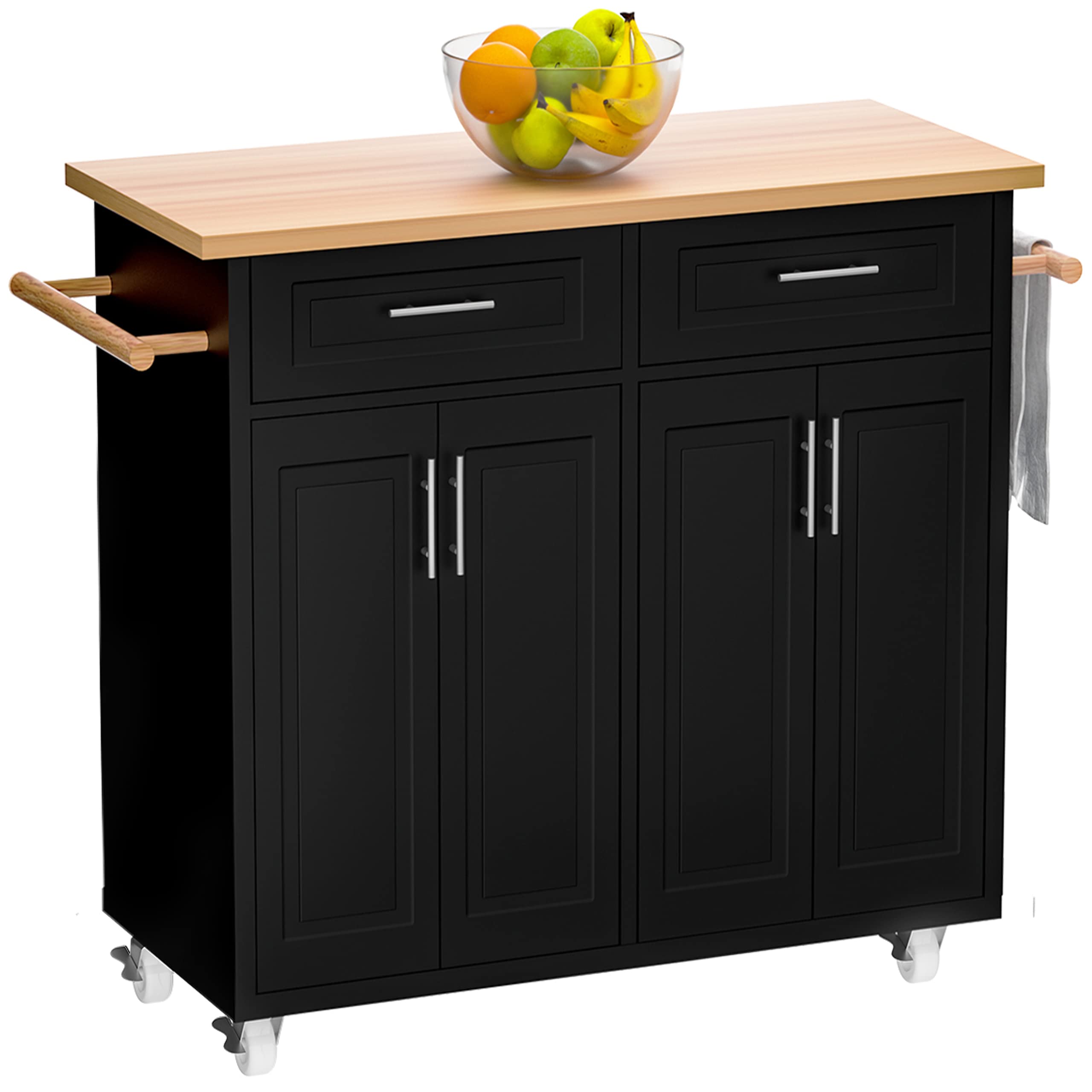 Buy Kitchen Island on Wheels with Storage, Rolling Kitchen Island with
