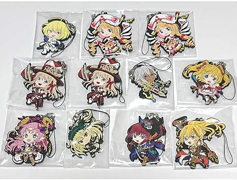 Amazon 魔法使いと黒猫のウィズ 一番くじ G賞 選抜ラバーストラップ 11点セット 黒ウィズ リヴェータ リフィル ガトリン ユッカ ルルベル ウィズ アニメ 萌えグッズ 通販