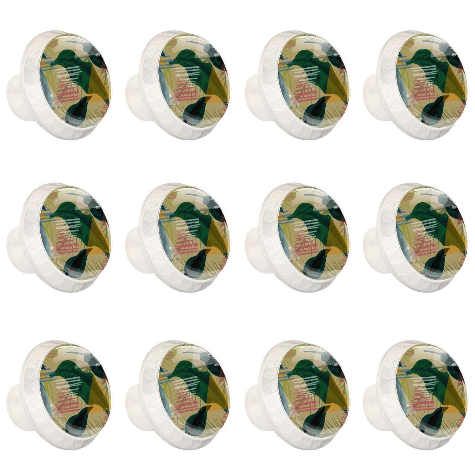 Boutons de cuisine déco feuilles pour rafraîchir une commode de salon