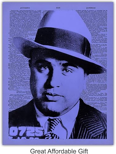 Miniatura 6 de Mafia Gangster Mob Pop Art Mugshot Wall Art Print Set - Funny 8x10 Room, Home Decor - Gift for John Gotti, Whitey Bulger, Al Capone, Lucky Luciano