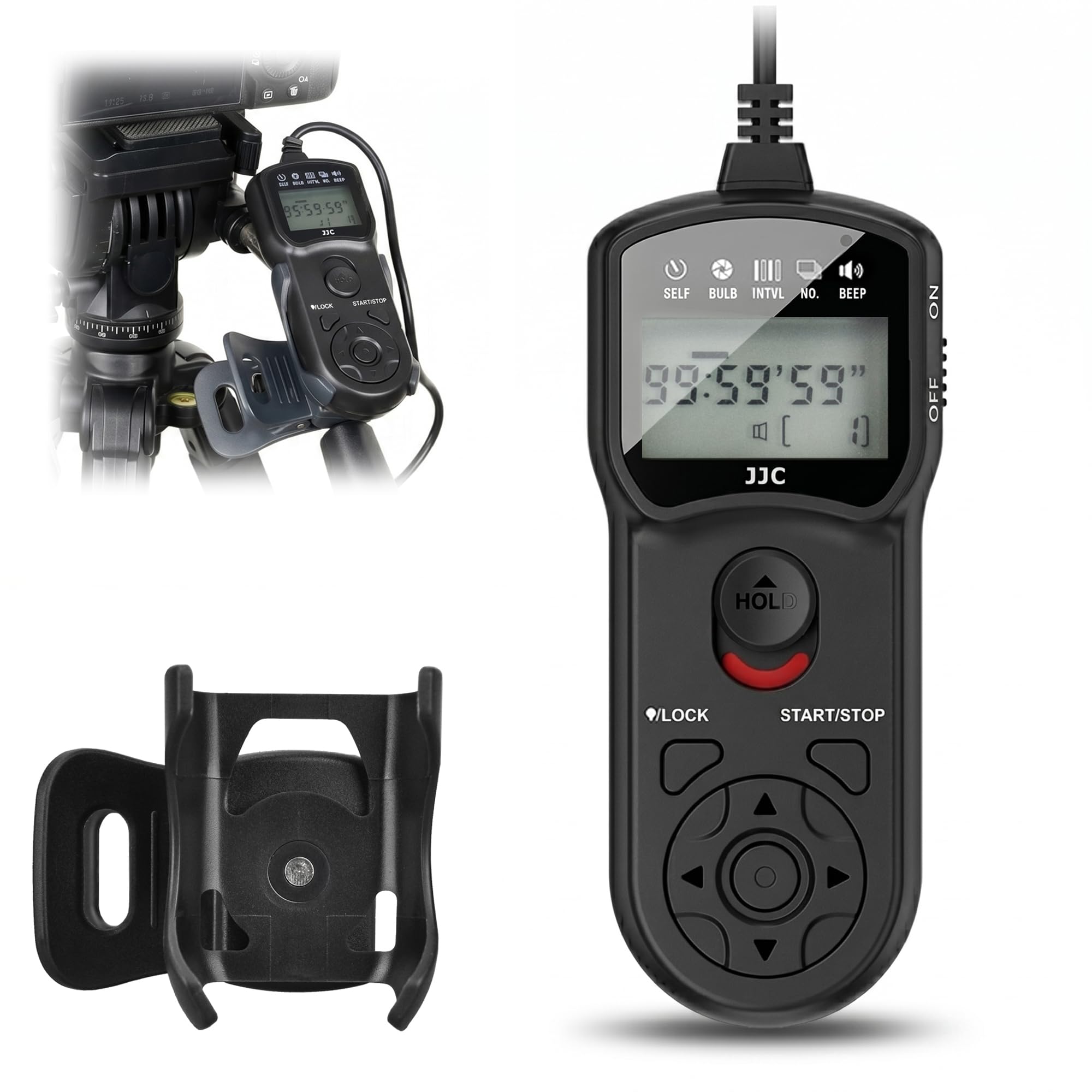 Telecomando e clip di supporto per fotocamera Sony | Multifunzione, timer con cavo, controllo di rilascio per Sony A7RVI A7RM6 A7V A7M5 A6700 A7CII RX1RIII A7CR ZV-E1 ZVE10II