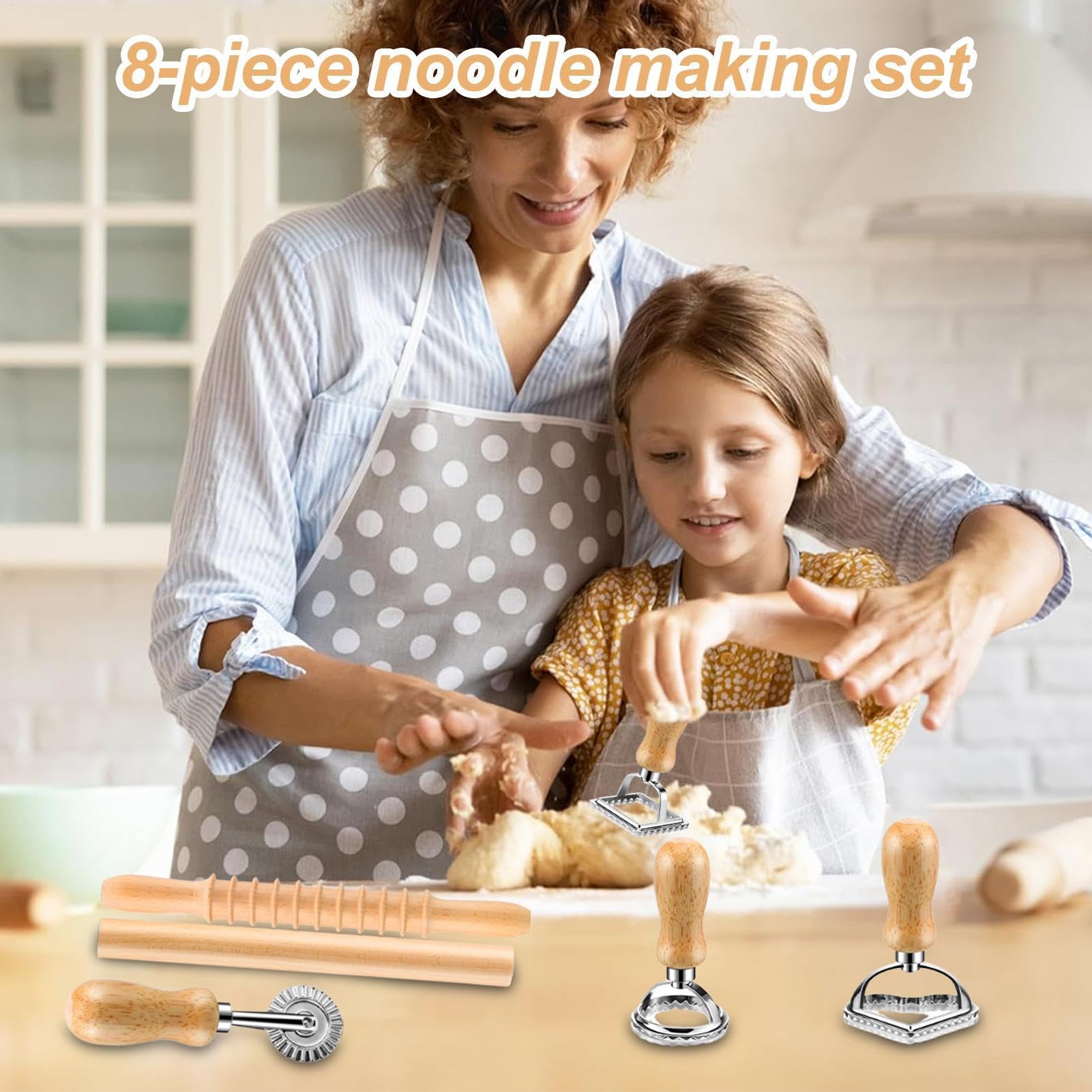 Outil De Cuisine À Raviolis Set à spaghetti et accessoires pâtisserie | rouleau et coupe-pâtes Accessoires De Pâtisserie Polyvalents Pour Fournitures De Cuisine Maison Et Restaurant De