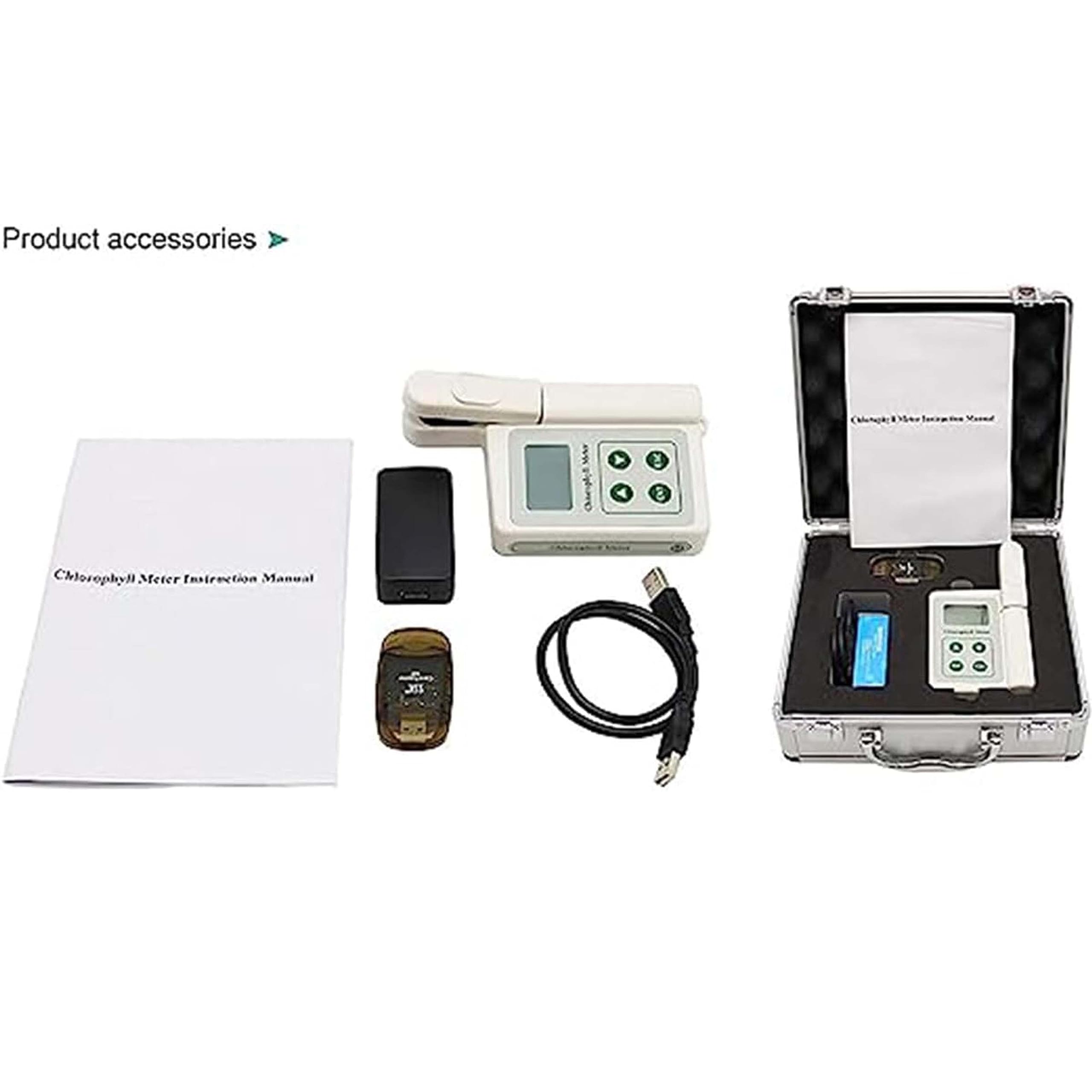 Tys-A Compteur De Chlorophylle Portable pour Tester La Chlorophylle des Plantes, Analyseur De Chlorophylle Portatif, Instrument Test De Nutrition des Plantes, Testeur De Chlorophylle