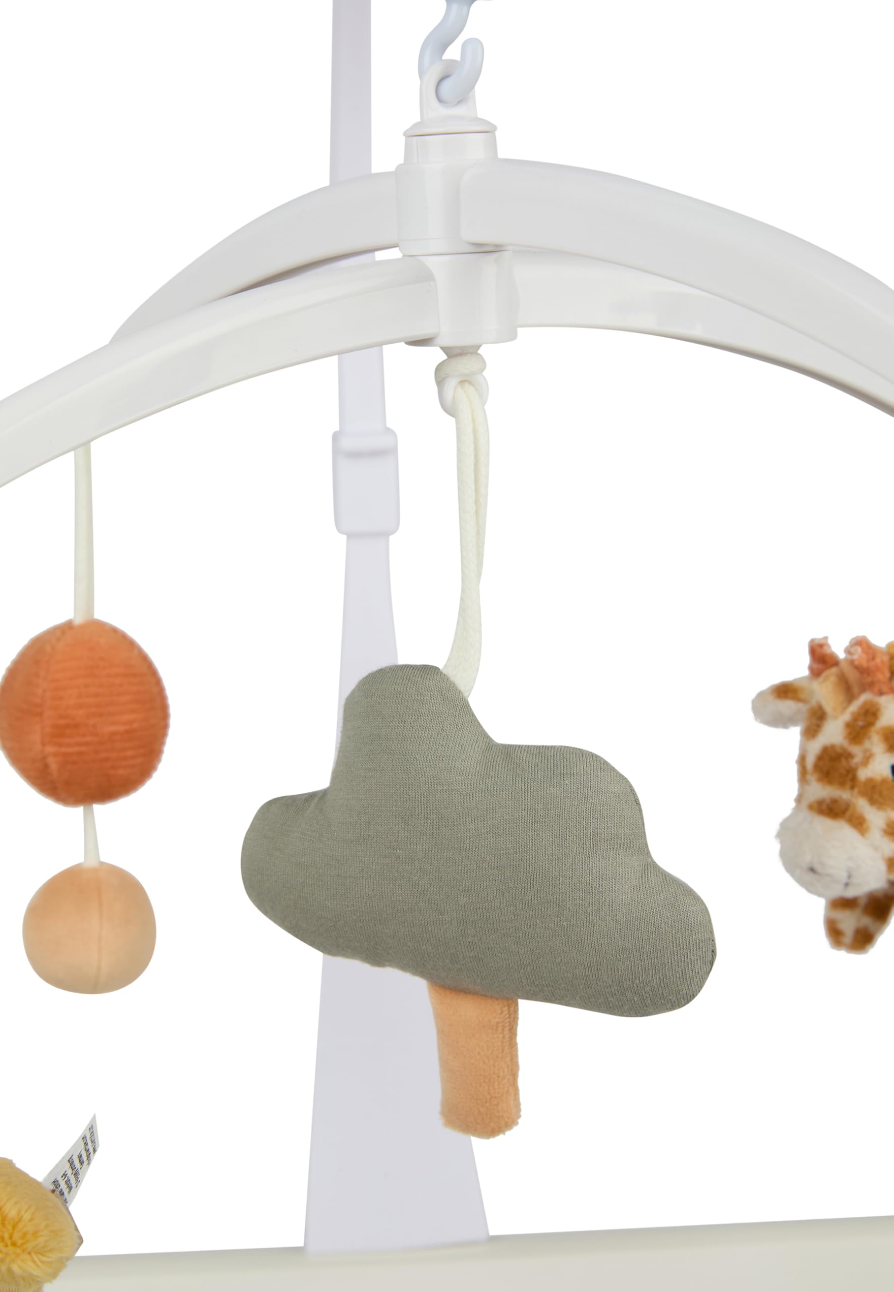 Sterntaler Mobile Giraffe & Löwe – Weicher Flausch, wattiert mit Polyesterwatte – Spieluhr mit Melodie: Brahms Wiegenlied – Beruhigend für Babys - Einschlafhilfe - Kuscheltier- Ideales Geschenk