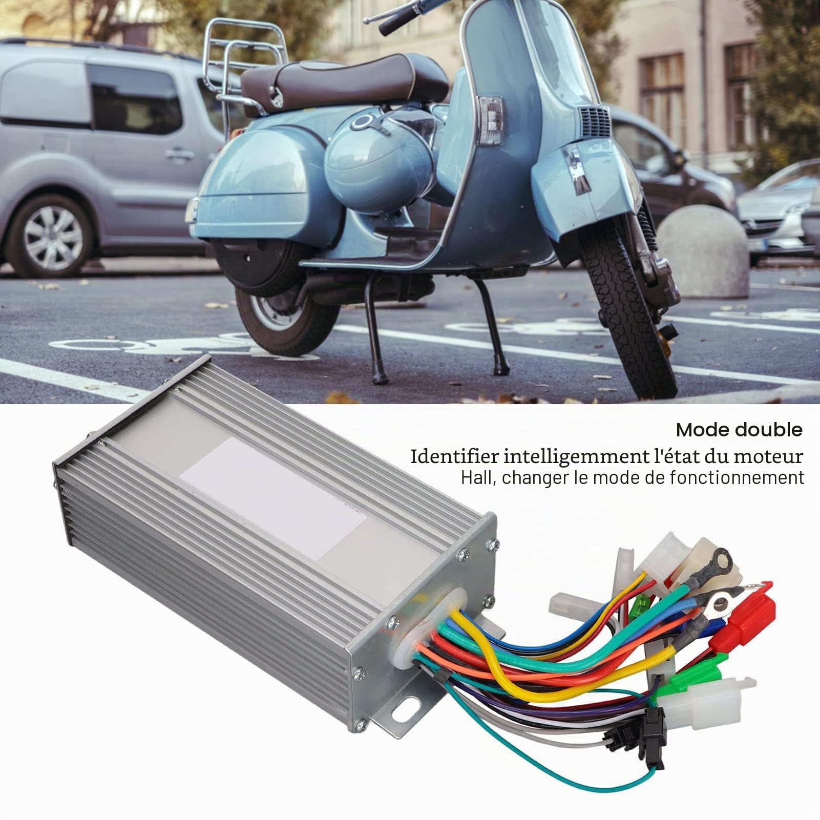 Fafeims Alomejor Contrôleur de Moteur sans Balais 36 V / 48 V, 500 W, Double Mode (Éco + Puissance), 12 Tubes MOSFET, Boîtier en Alliage d’Aluminium, Compatible Vélo & Scooter Électrique –