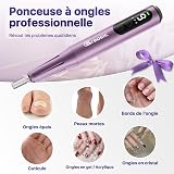 Cordless Electric Nail Drill, 12 in 1 Electric Nail File Kit, Purple - 5