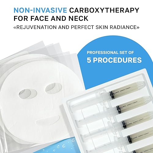 Miniatura 2 de "NSC Professional" Carboxy Therapy CO2 máscara de gel para cara y cuello todo tipo de piel mascarilla limpiadora y tensora de poros (5 aplicaciones)
