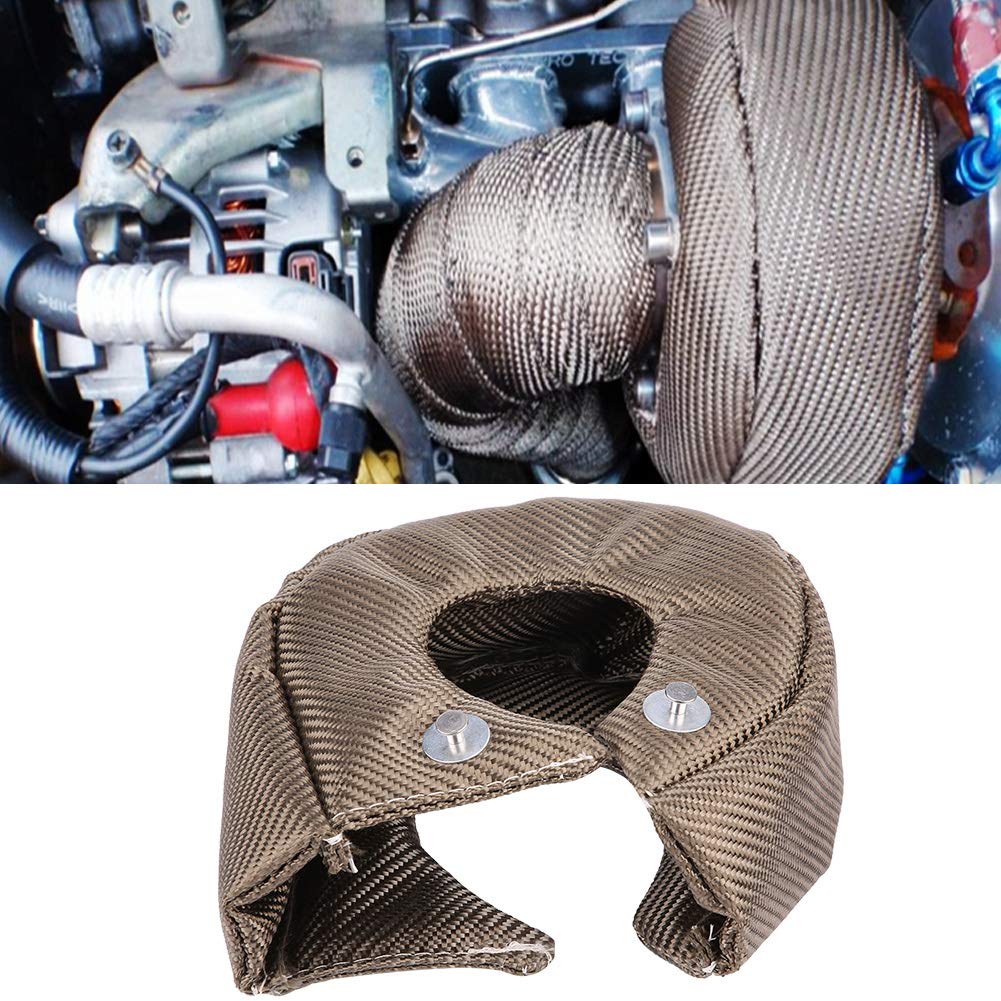 Couverture Turbo T3 / T4, Couverture de Bouclier Thermique de Turbocompresseur Turbo, Couverture de Chargeur Turbo pour Réduire la Chaleur Radiante