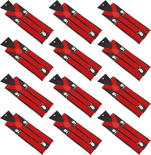 Miniatura 6 de 12 piezas de tirantes ajustables para hombre, tirantes elásticos y estilo de espalda en Y, cinturones para hombres y niños, accesorios de disfraz