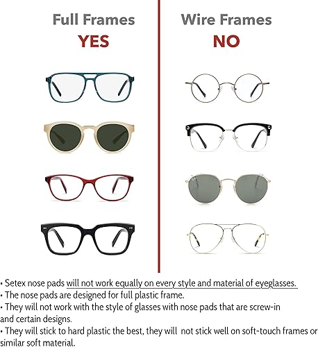 Vista 5 de Setex Gecko Grip - Almohadillas antideslizantes para la nariz de 0.071 in de grosor, (5 pares transparentes) fabricadas en Estados Unidos