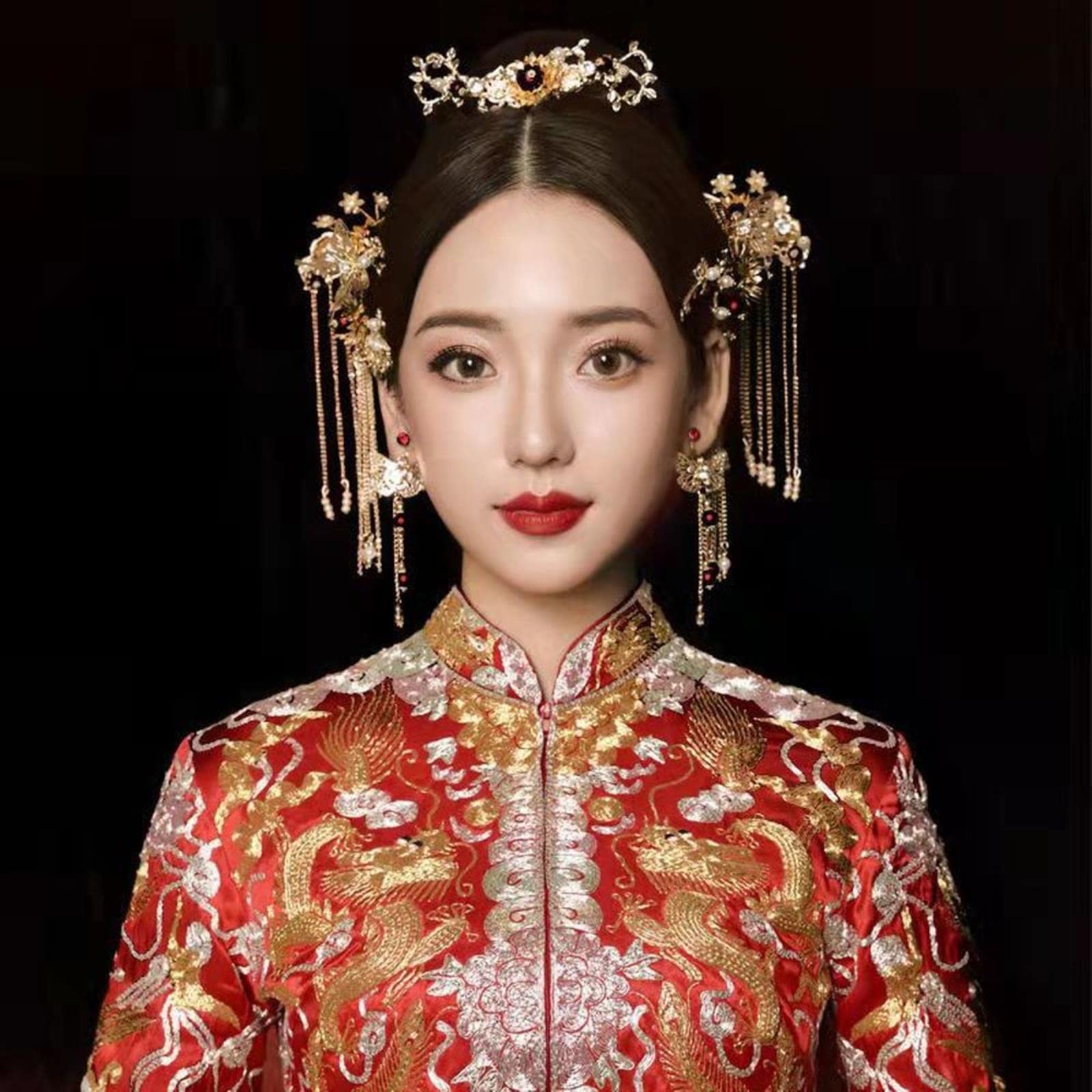 Accessoire Mariée Traditionnelle Chinoise MERRYHAPY Cadre De Couronne De Cheveux De Style Ancien Pour Couronne Coiffure Femme