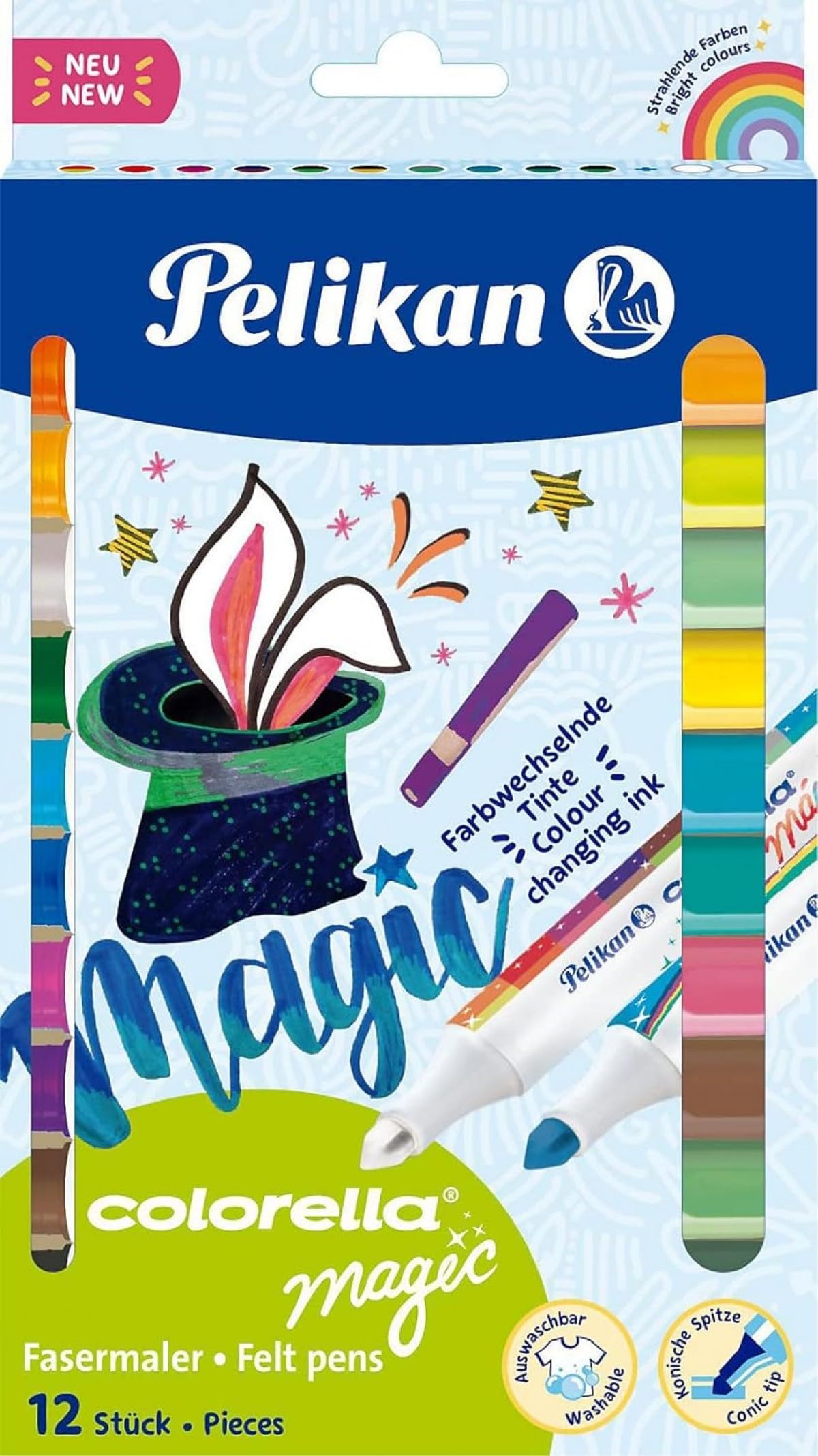Pelikan Colorella Magic 411 Keçeli Kalem, 12li Kutu