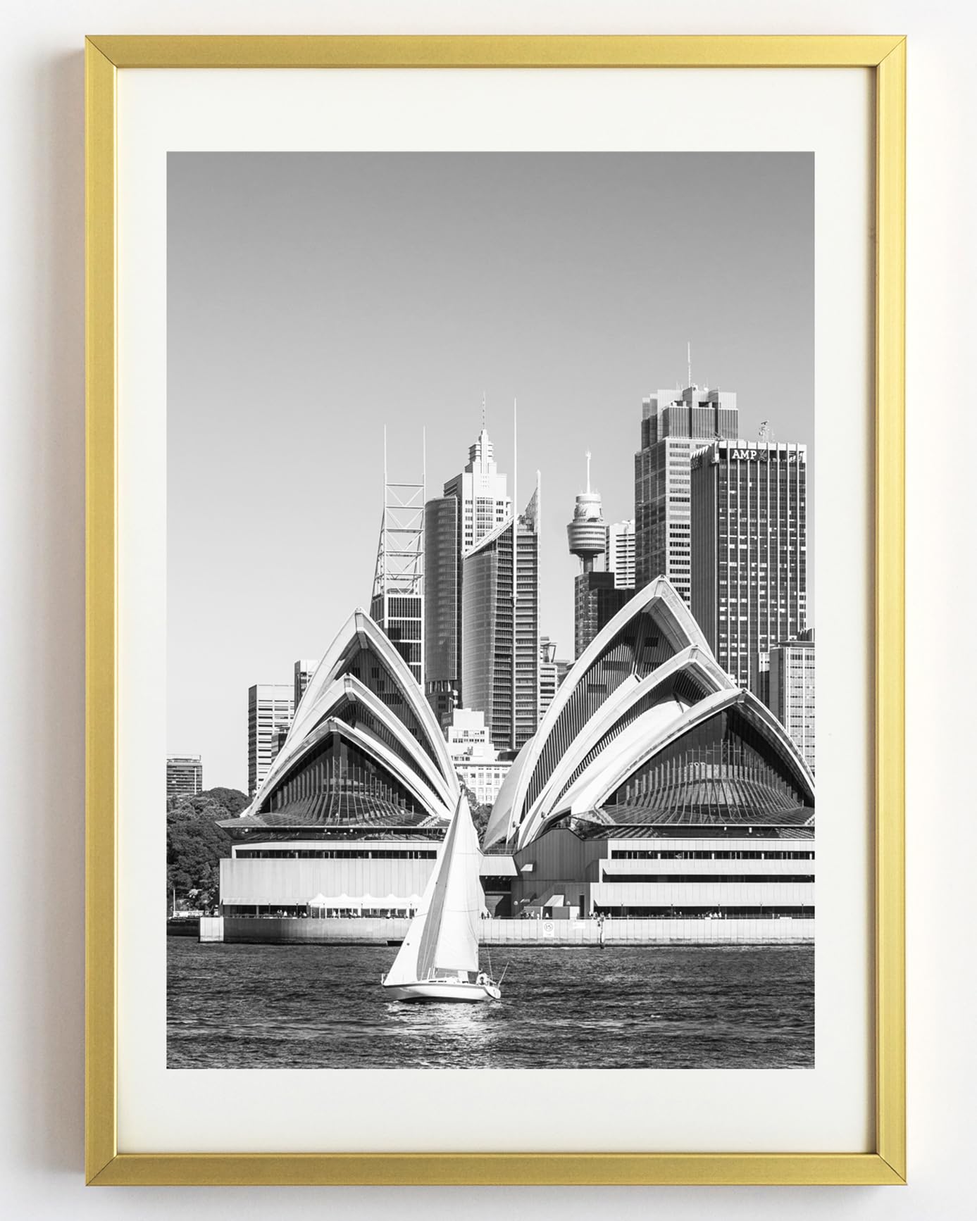 Genérico Marco para fotos de Aluminio (30 x 40 cm, Aluminio Dorado)
