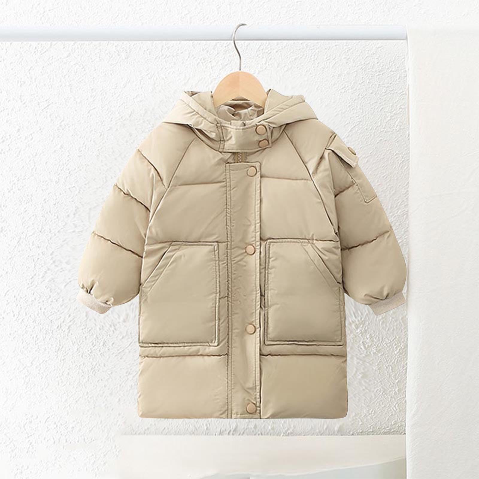Giacca invernale da ragazza imbottita con cappuccio parka cappotto per bambini caldo ispessito piumini cappotti per bambini all'aperto cappotto comodo capispalla