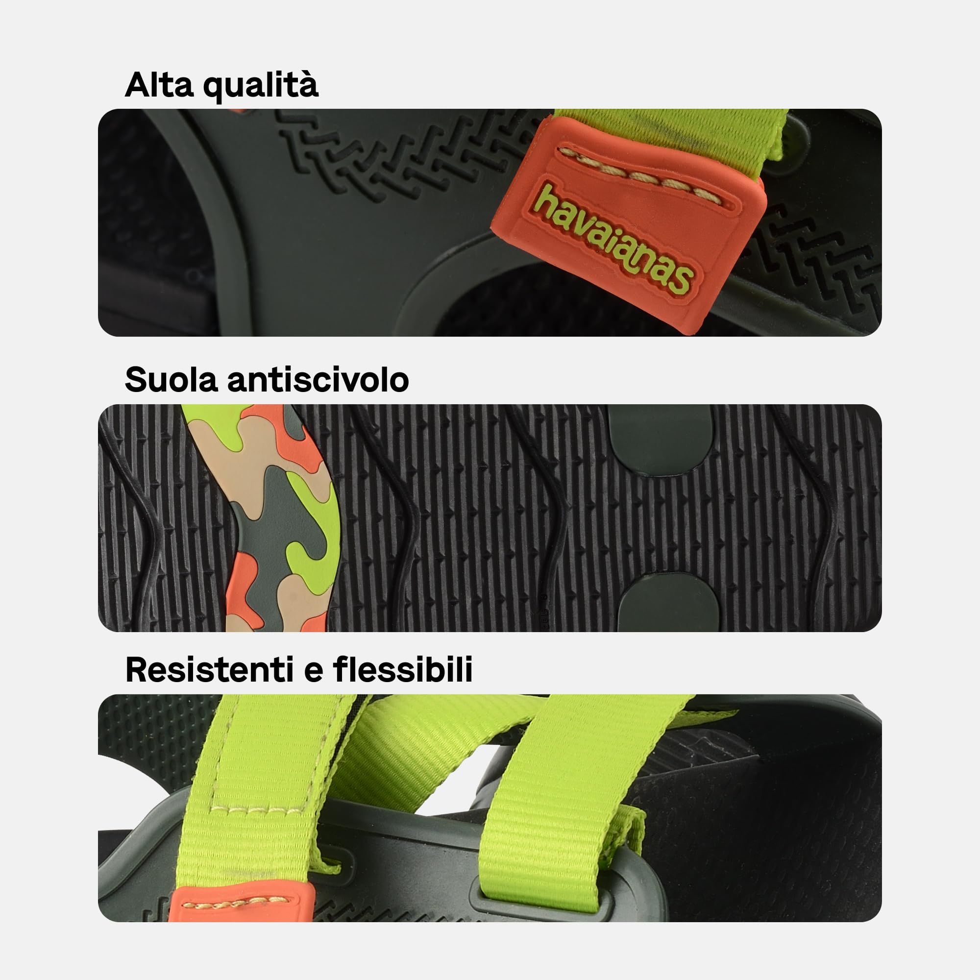 Havaianas - Kids Play Active, Sandali per Bambini Ergonomici e Sicuri con Supporto Regolabile e Suola Antiscivolo