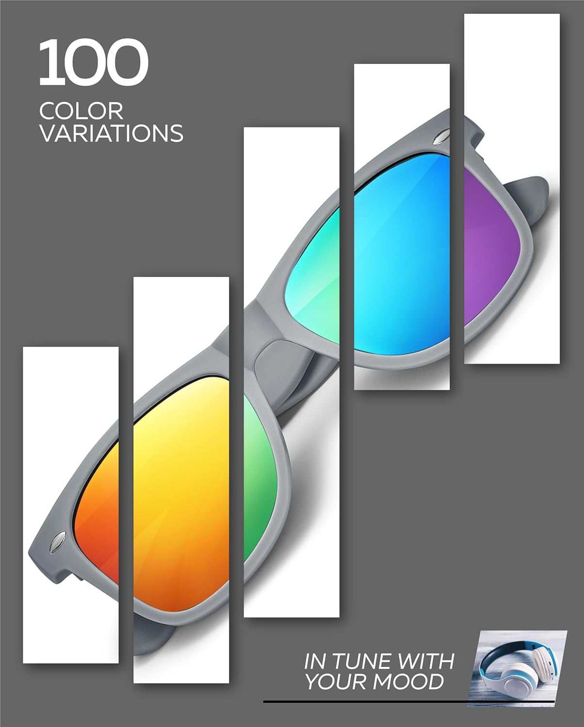 Retro Rewind Polarized Sunglasses for Men and Women - UV Protection Classic Sun Glasses - Image 6