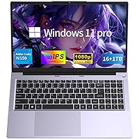 NAIKLULU Computer Portatile 2026 15.6 Pollici, Processore N150 (1,2 a 3,6 GHz)