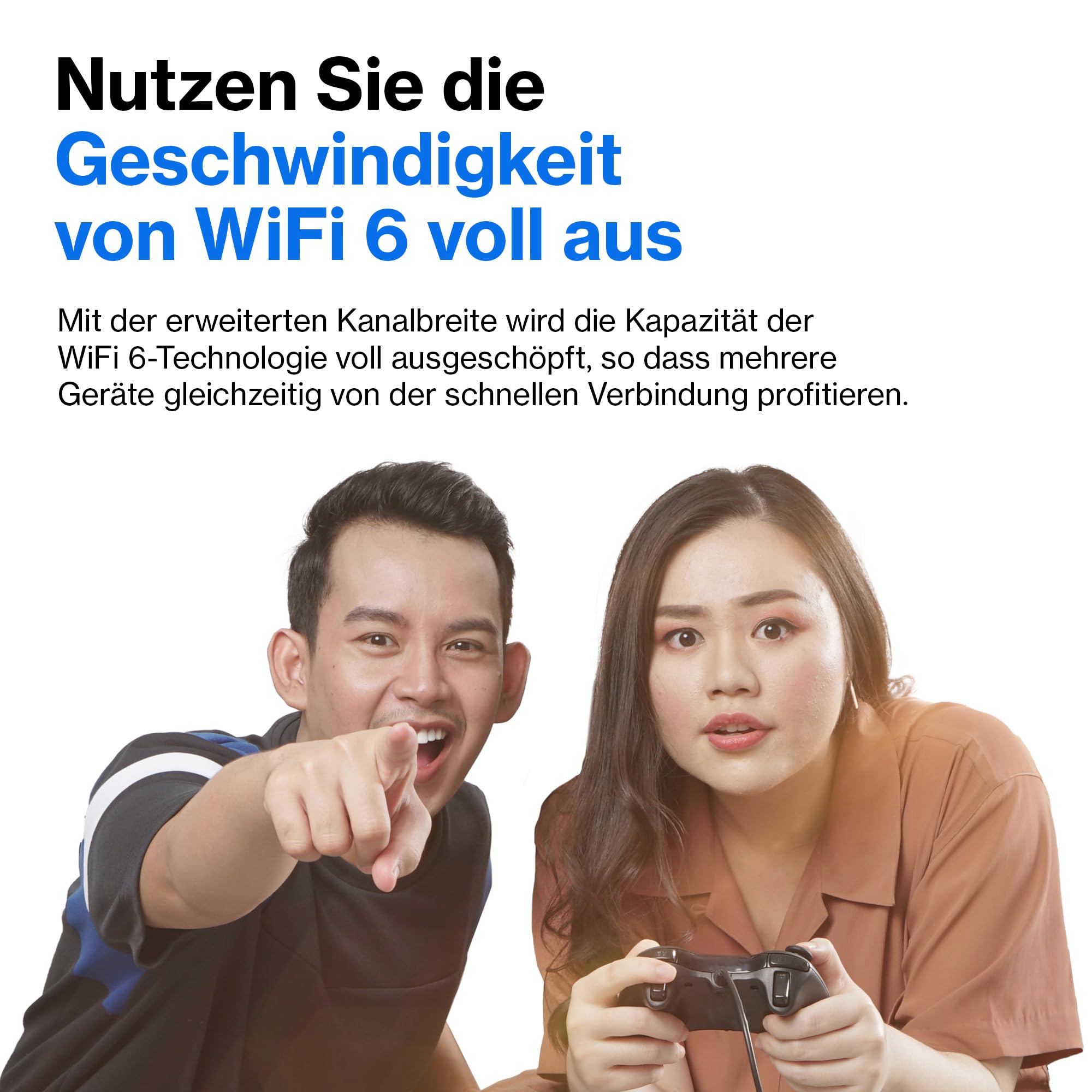 Linksys Hydra 6 Dual-Band WiFi 6-Mesh-Router (AX3000) – Gaming-Router mit bis zu 3, 0 Gbit-s, unterstützt mehr als 25 Geräte; 185 m2 Funkabdeckung funktioniert dem Mesh-WLAN-System, MR2000-KE