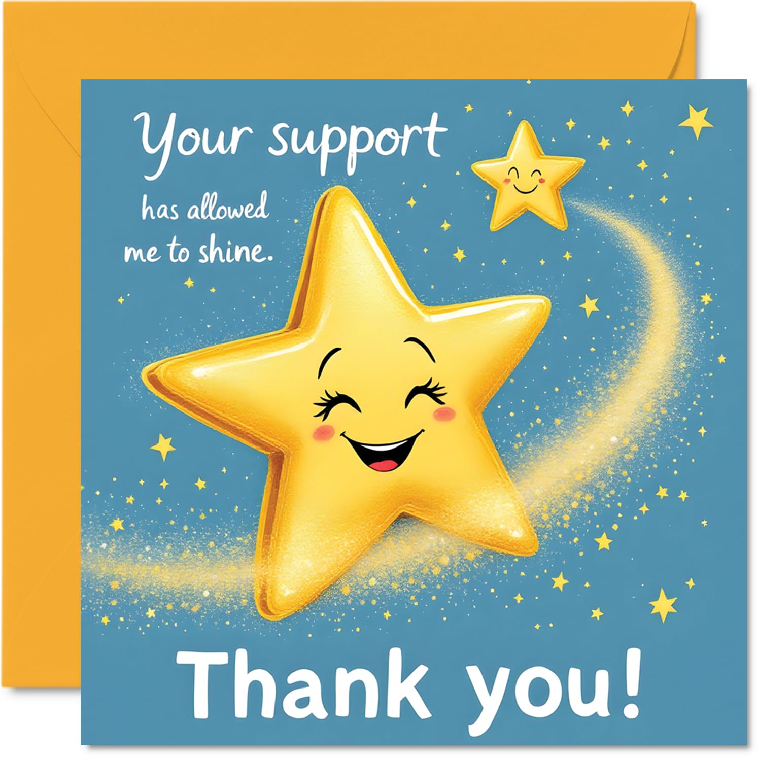 Thank You Cards - Allowed Me to Shine - Thank you Cards for Him Her Men Women, Heartfelt Appreciation Card, 145mm So Much Greeting for Gifts