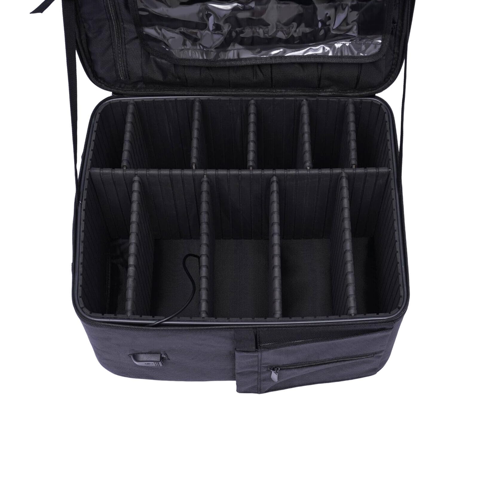 Professionelle Kosmetiktasche für Reisen mit Fächern für Frauen Tragbare Reisetasche und strapazierfähiger