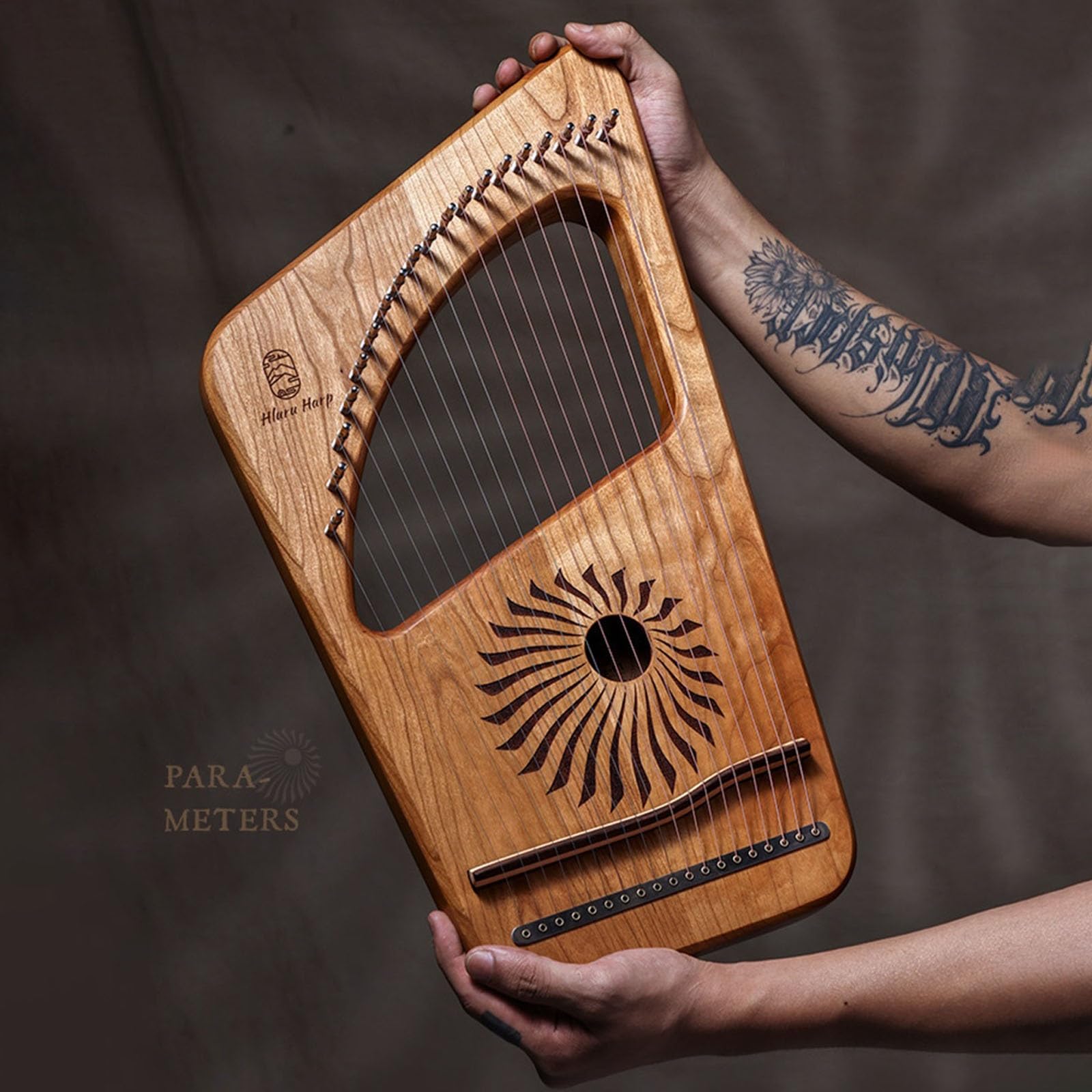 Harfe 19 Saiten Traditionell Leicht Zu Lernen Lyre Tragbar Massivholz Musikalisch Instrument Für Anfänger Instrumentenliebhaber