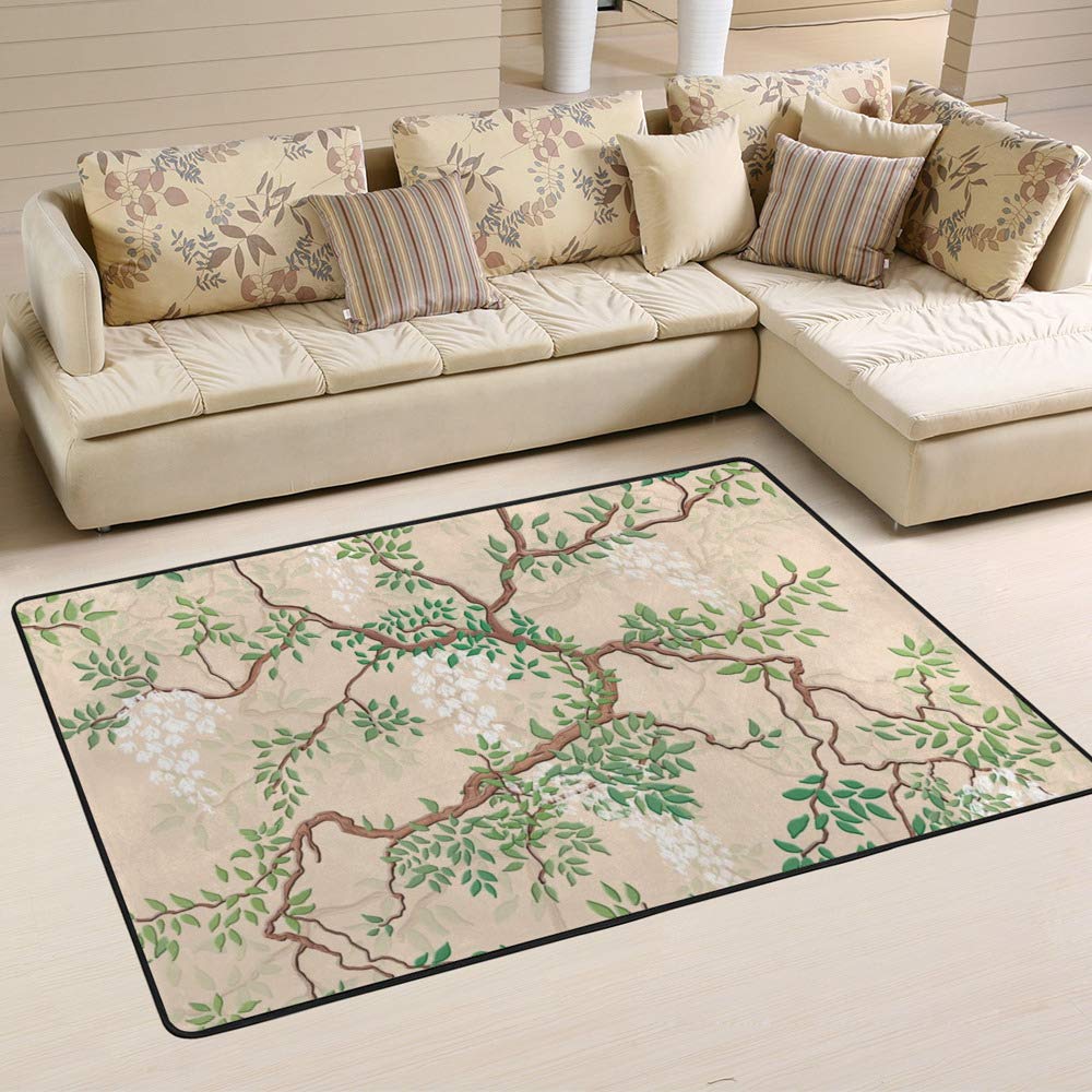 Tapis noir squelette Halloween pour salon et grande chambre 180x120