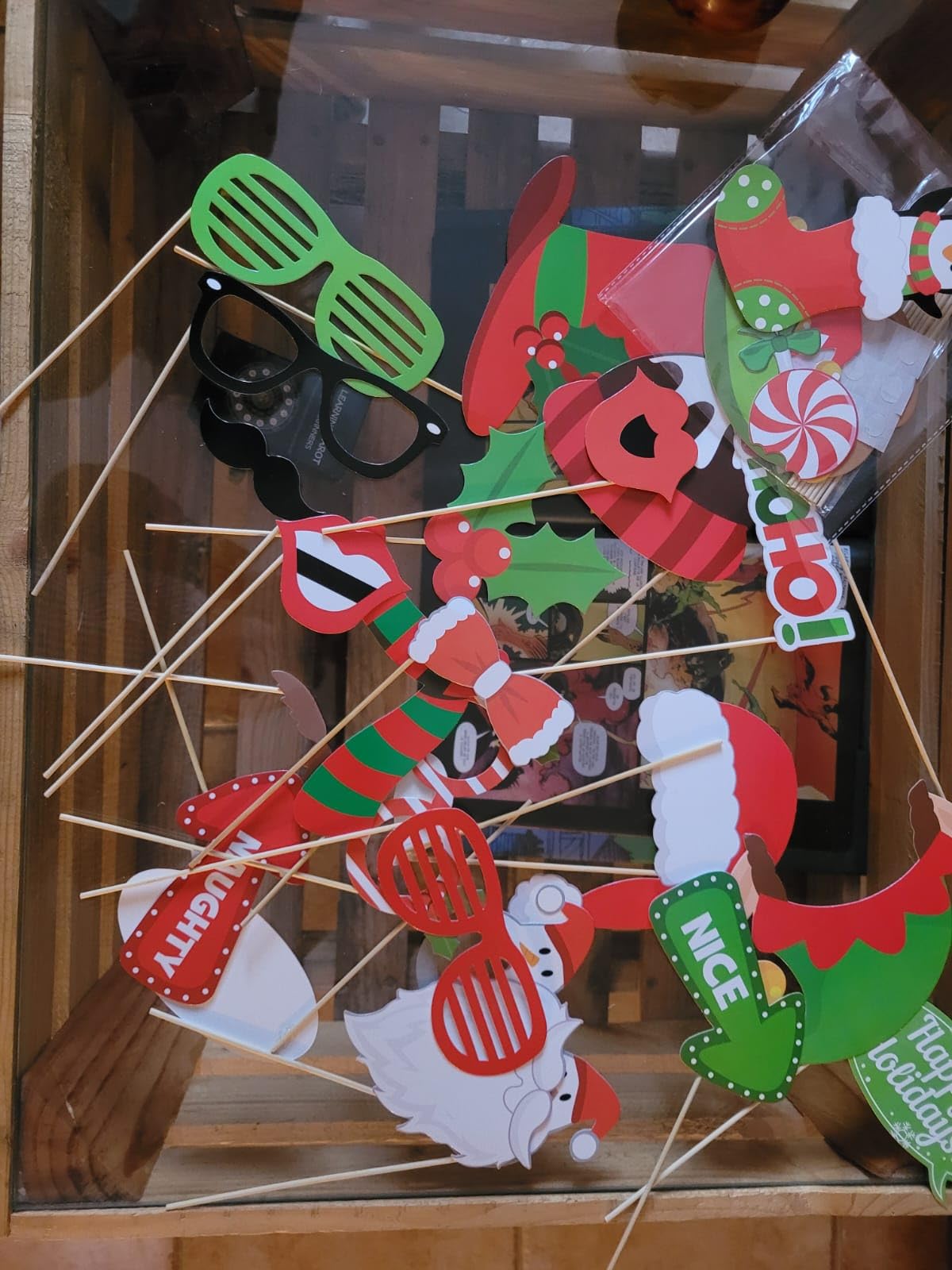 DAZAKA Accessoires Photobooth Été Hawaien, Kit De Photo Booth Props De Fête Tropical Aloha