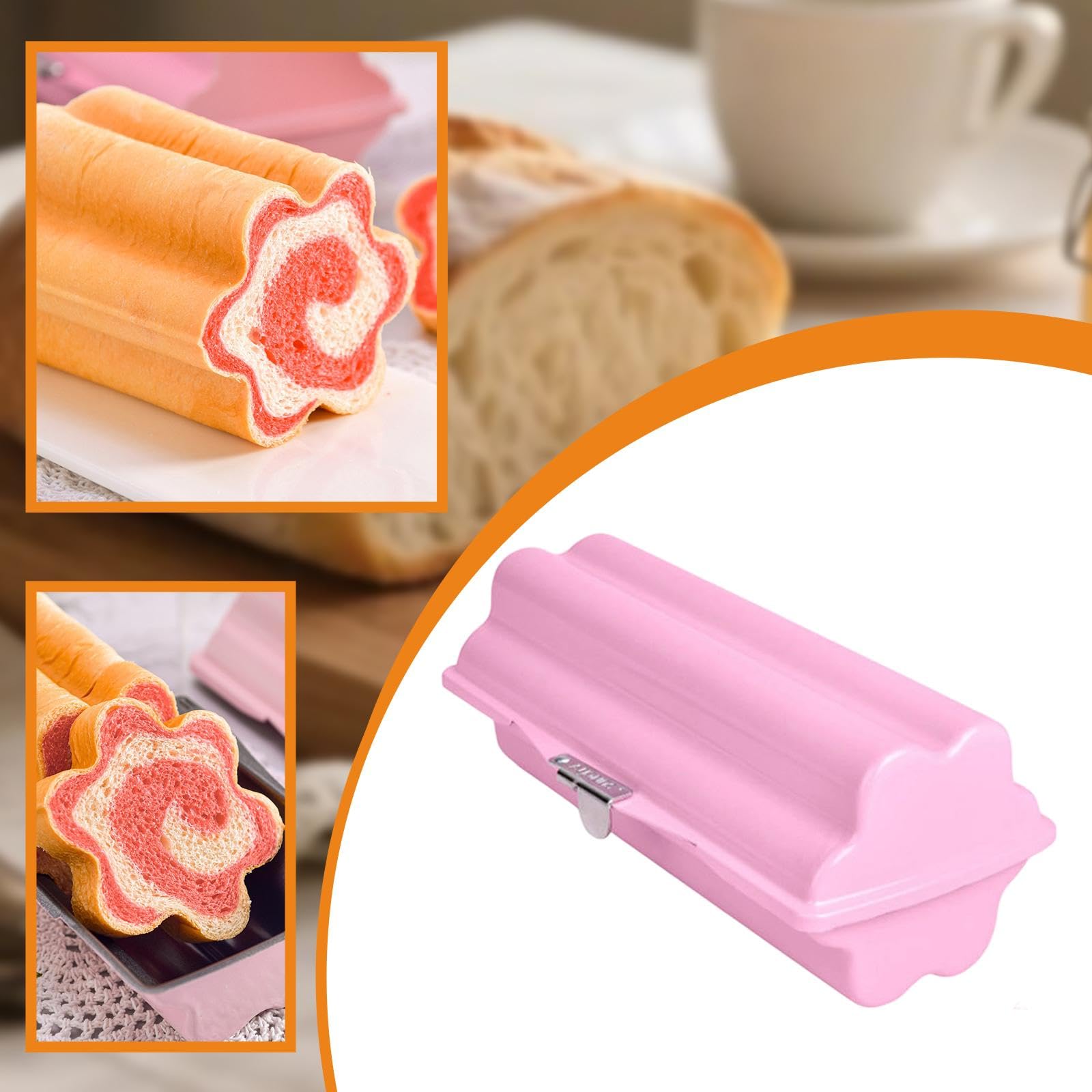 Brotbackform Aus Stahl, Antihaftbeschichtet, Ideal für Küche, Familienfeiern Und Als Dekoration, Blumenförmig