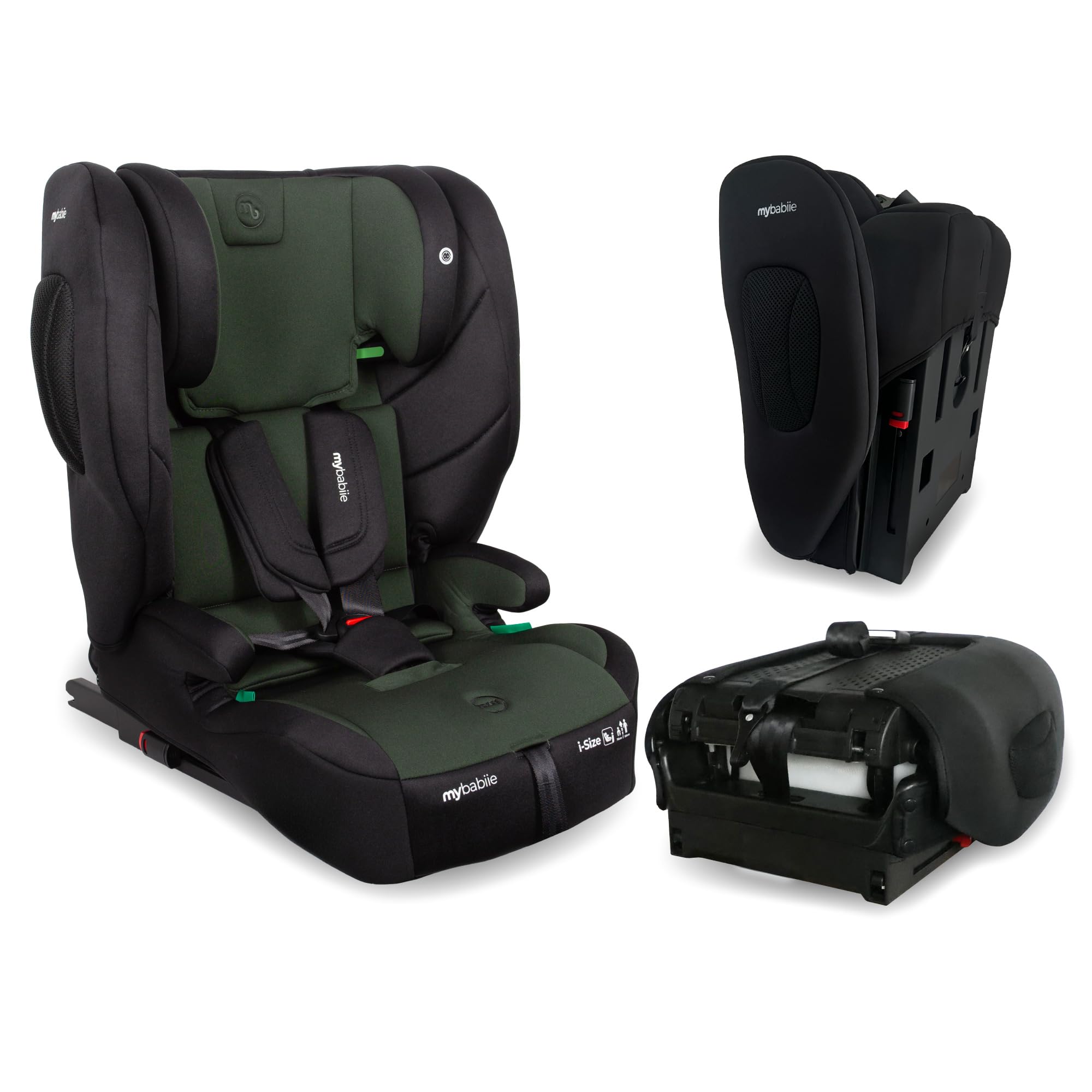 My Babiie MBCS80 Foldable Toddler to Booster Child Car Seat - Forest Green