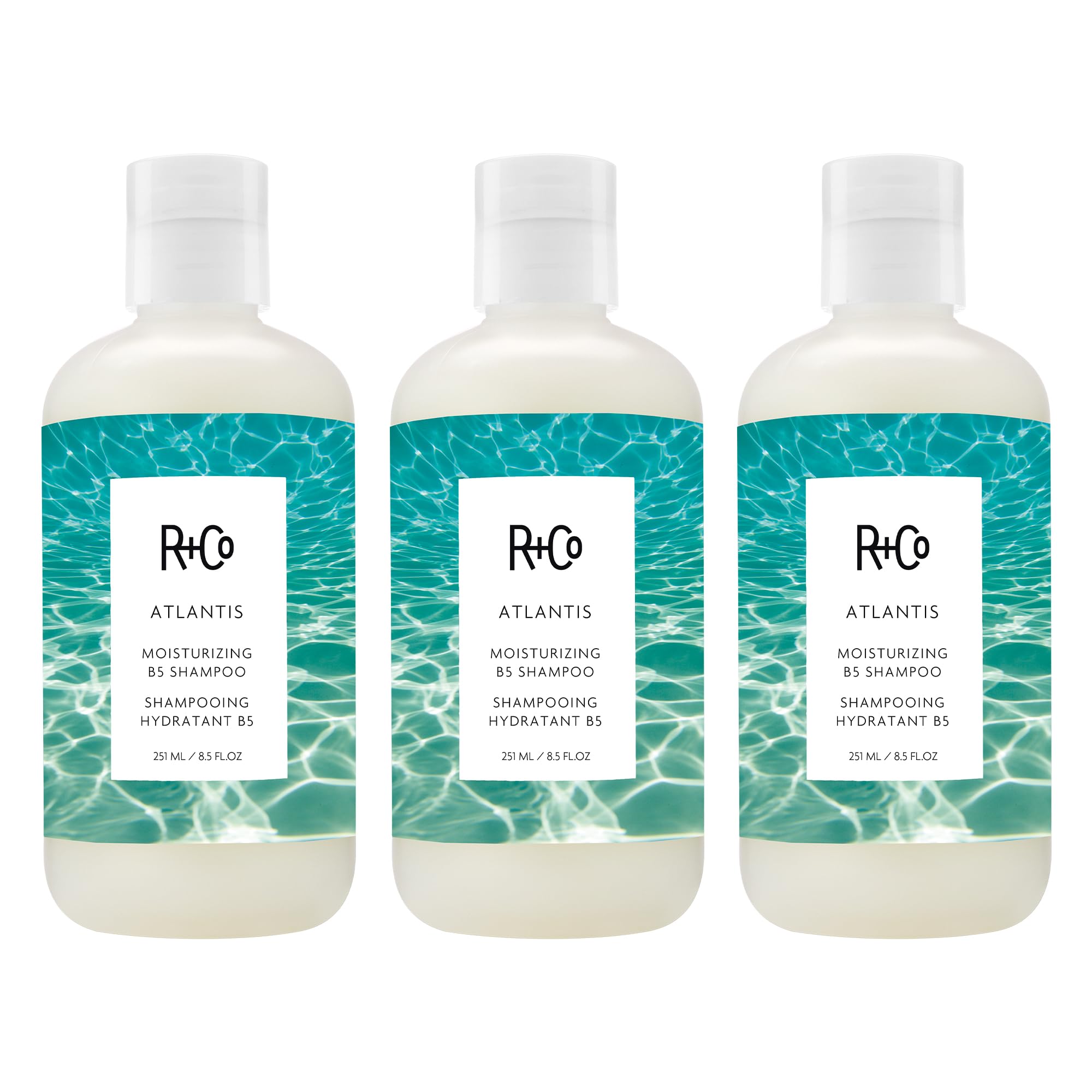 R+Co ATLANTIS Moisturizing B5 Shampoo – Hydrating & Strengthening, Softens & Smooths Hair, All Hair Types