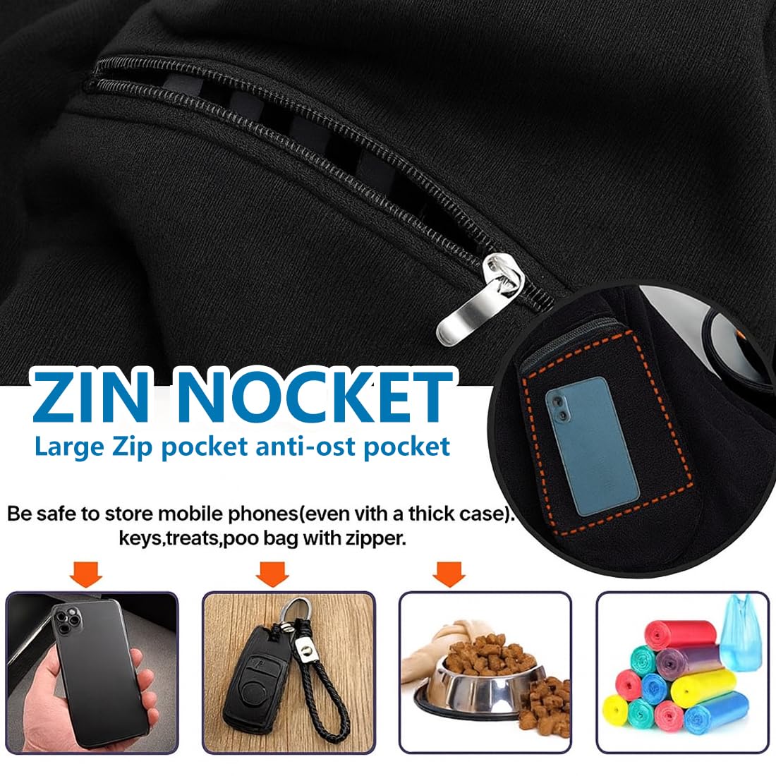 EIHI 1 Pezzo Trasportino per cani, Borsa per cani, Marsupio per cani, Zaino trasportino cane per Cane/Gatto 15 KG