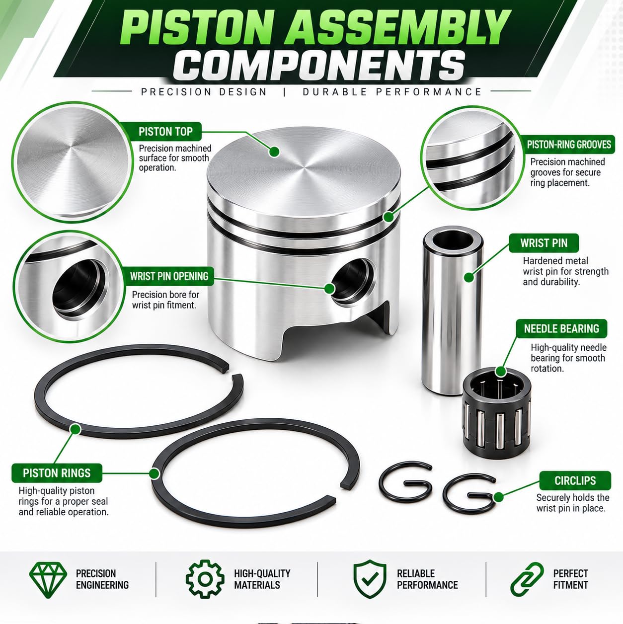 SHoRI 52CC Brush Cutter Cylinder Kit -5 SHoRI 52CC Brush Cutter Cylinder Kit -5