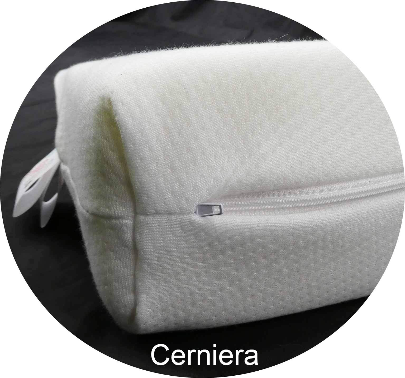 Casatessile Cuneo supporto system cuscino gambe sfoderabile Ortopedico, Ergonomico, Anti Reflusso, per Letto o Divano