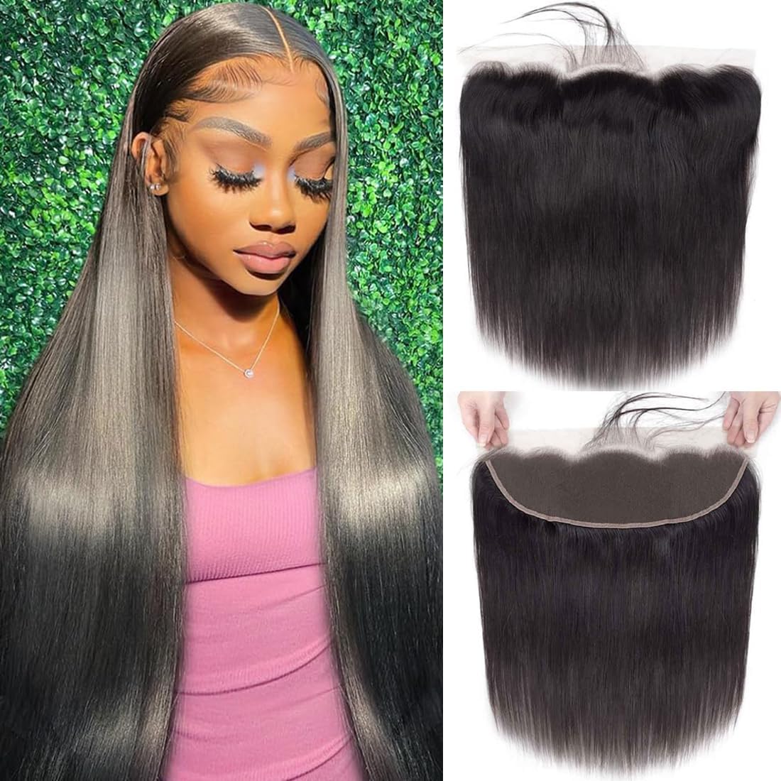 Amazon.com : 13x4 HD Lace Frontal Straight Closure Invisible 