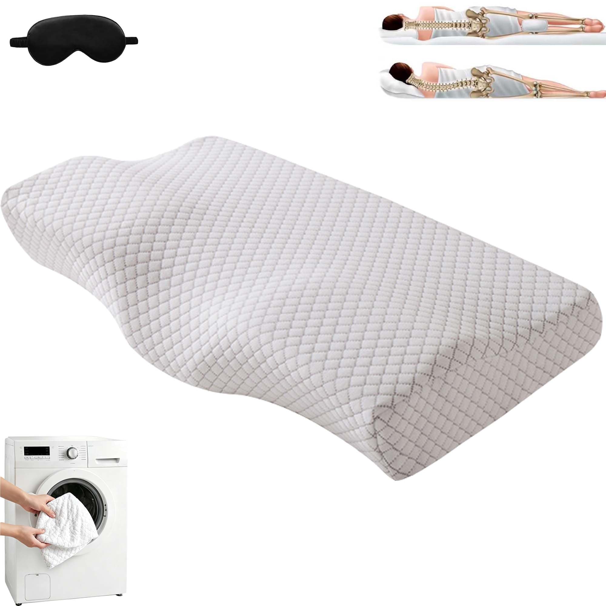 Groove Pillow for Neck Pain, The Original Groove Pain Relief Pillow，A